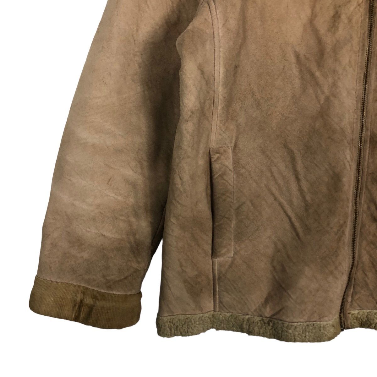 Japanese Brand 🔥90’s Vintage Moleskin Leather Mink Fur Lining Uniqlo Japan Size US L / EU 52-54 / 3 - 4 Thumbnail