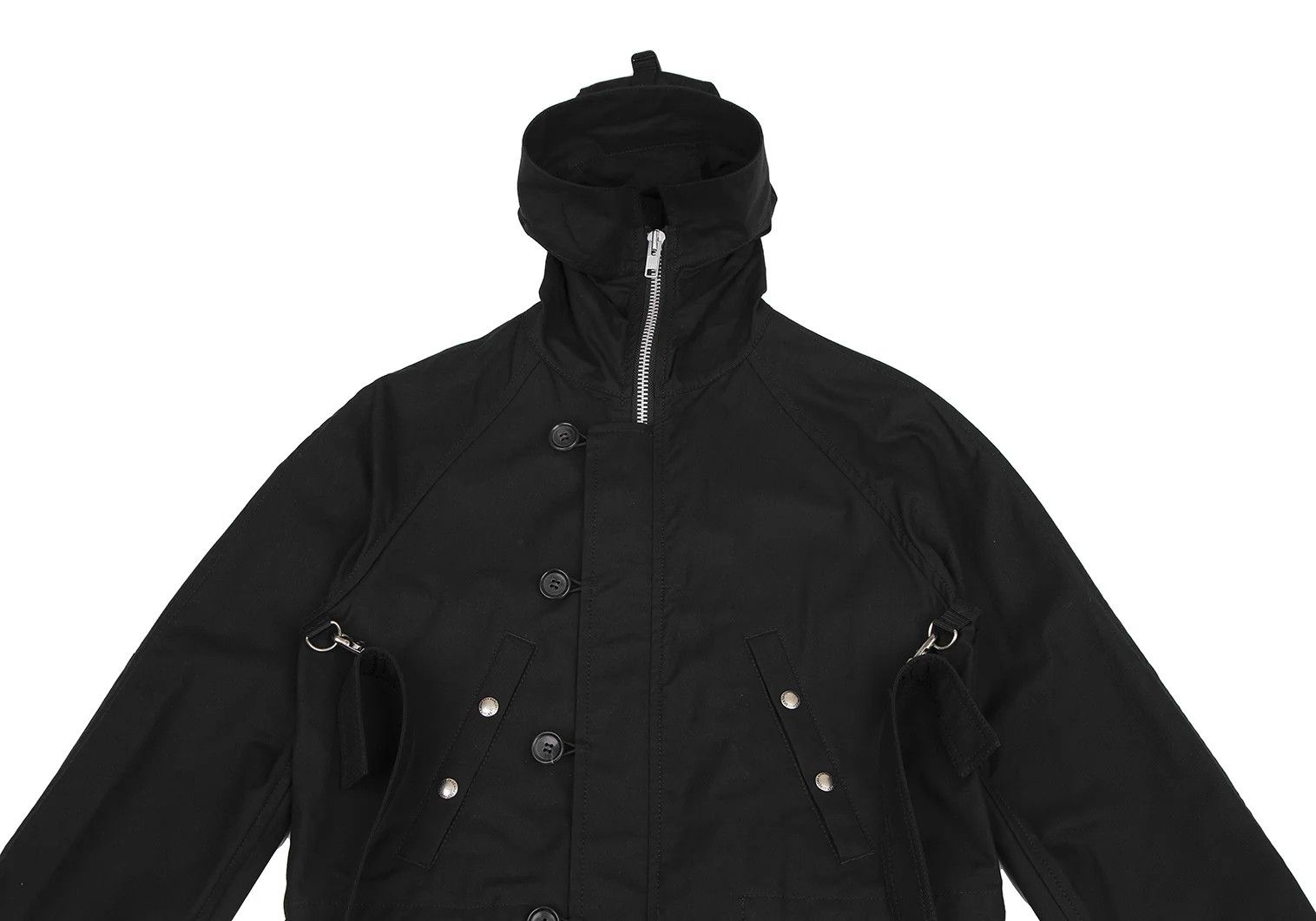 Junya Watanabe Cotton Belted Design Mountain Parka in Black, Size M Size US M / EU 48-50 / 2 - 2 Thumbnail