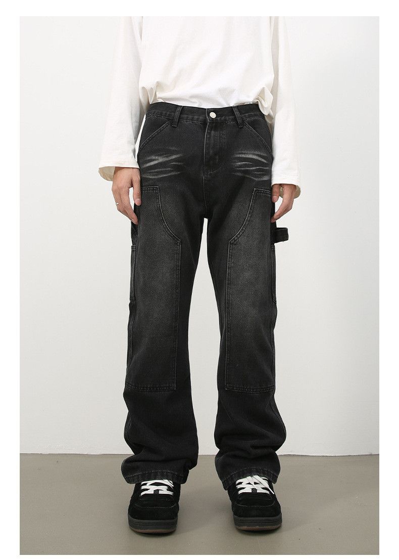 Japanese Brand × Jean American Street Washed Vintage Flared Cargo Jeans Size US 32 / EU 48 - 1 Thumbnail