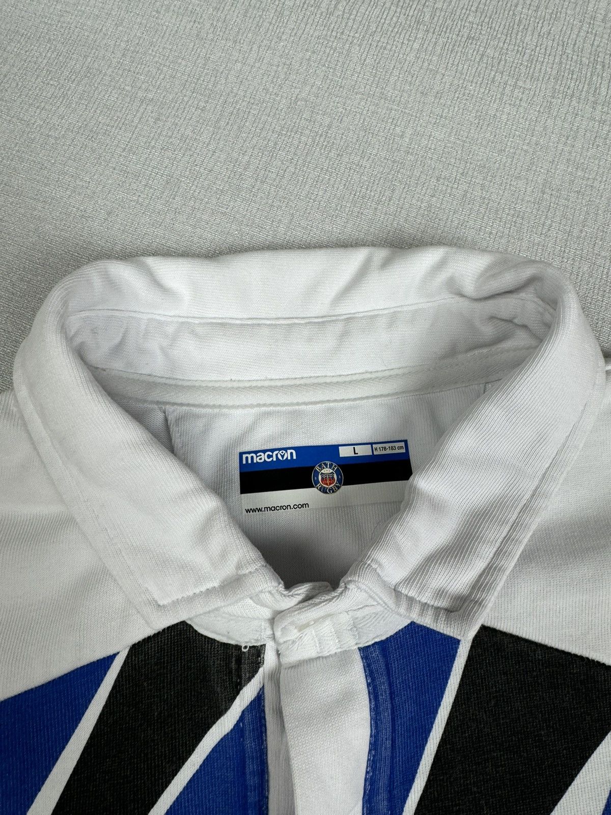 Macron Men’s Macron BATH Rugby Long Sleeve Dyson Shirt size L Size US L / EU 52-54 / 3 - 4 Thumbnail