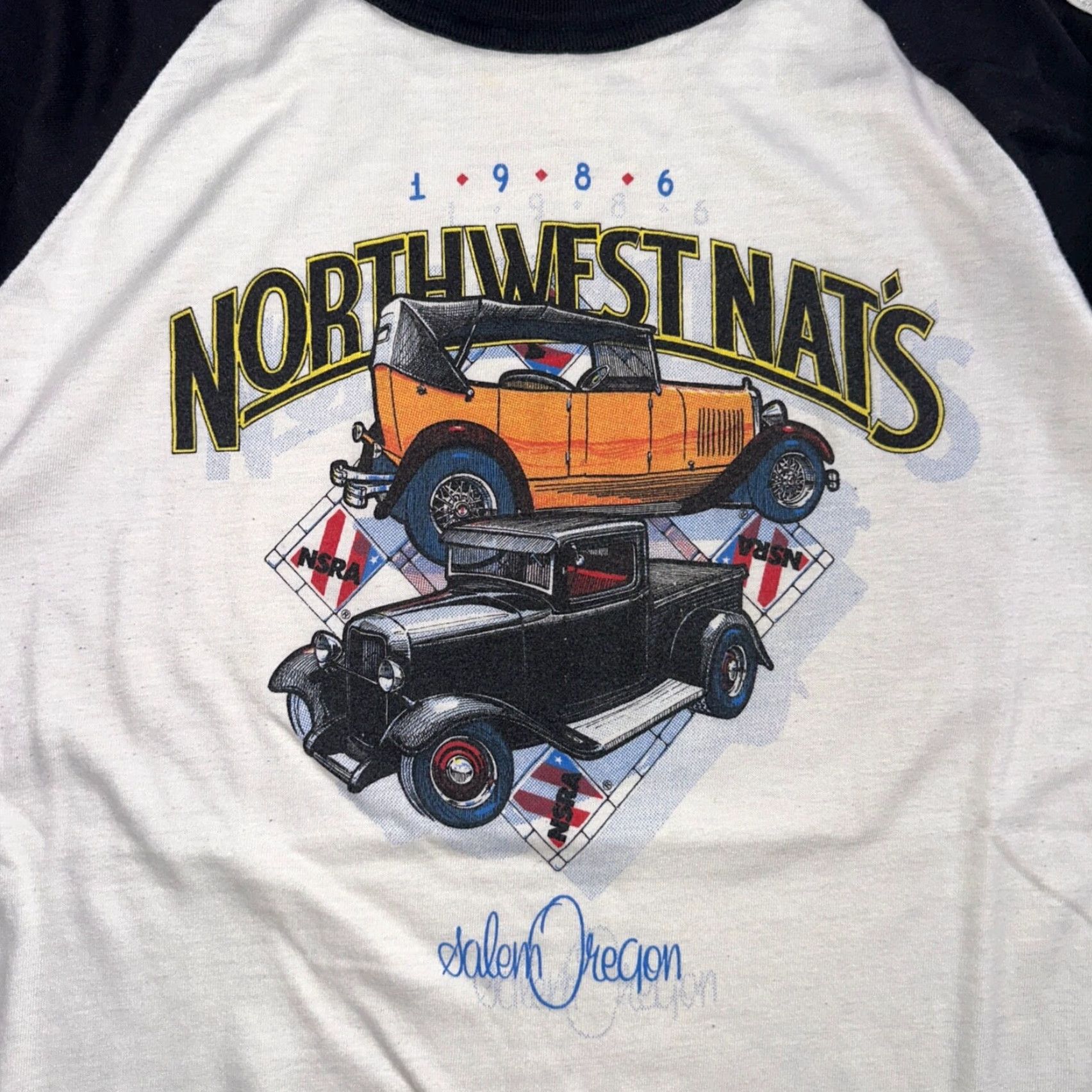 Vintage VINTAGE Northwest Nats Oregon T Shirt Salem Oregon Cars Racing Cool Graphic PDX Tee XL White Mens Graphic Print | 70s 80s 90s Vintage Theme Size US XL / EU 56 / 4 - 2 Thumbnail
