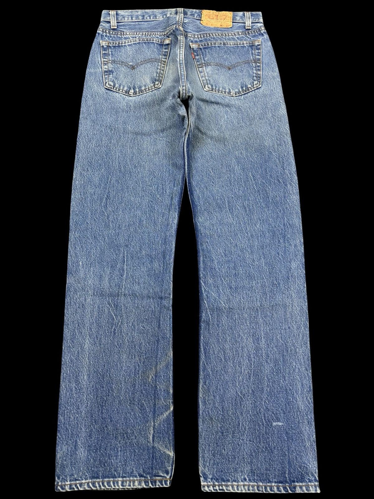 Levi's Vintage 80s Levis 501 Original Cut Medium Wash Denim F798 Size US 31 - 1 Thumbnail