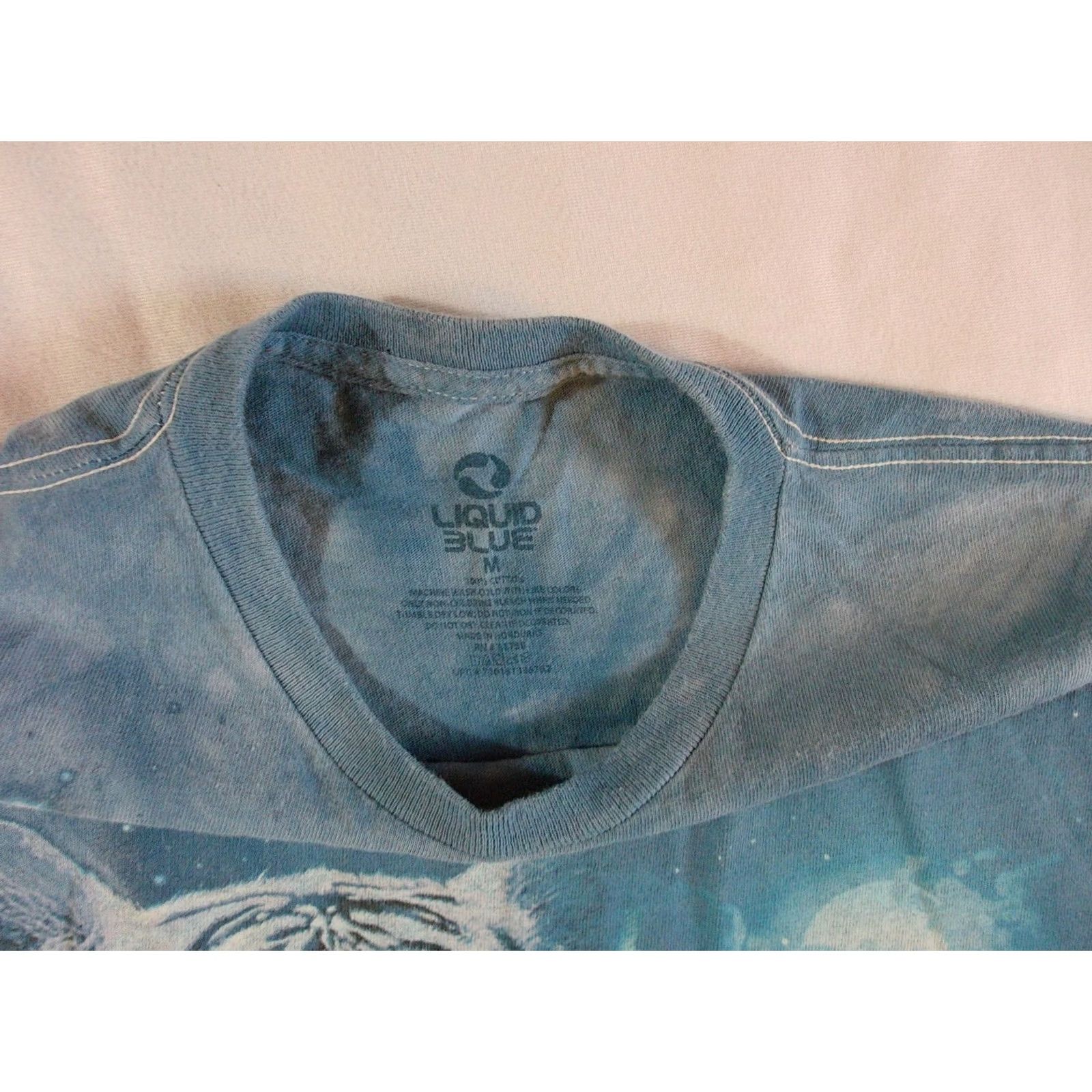 Liquid Blue VTG LIQUID BLUE White Tiger & Moon Shirt Adult Medium Tye Dye BENGAL SIBERIAN t Size US M / EU 48-50 / 2 - 4 Thumbnail