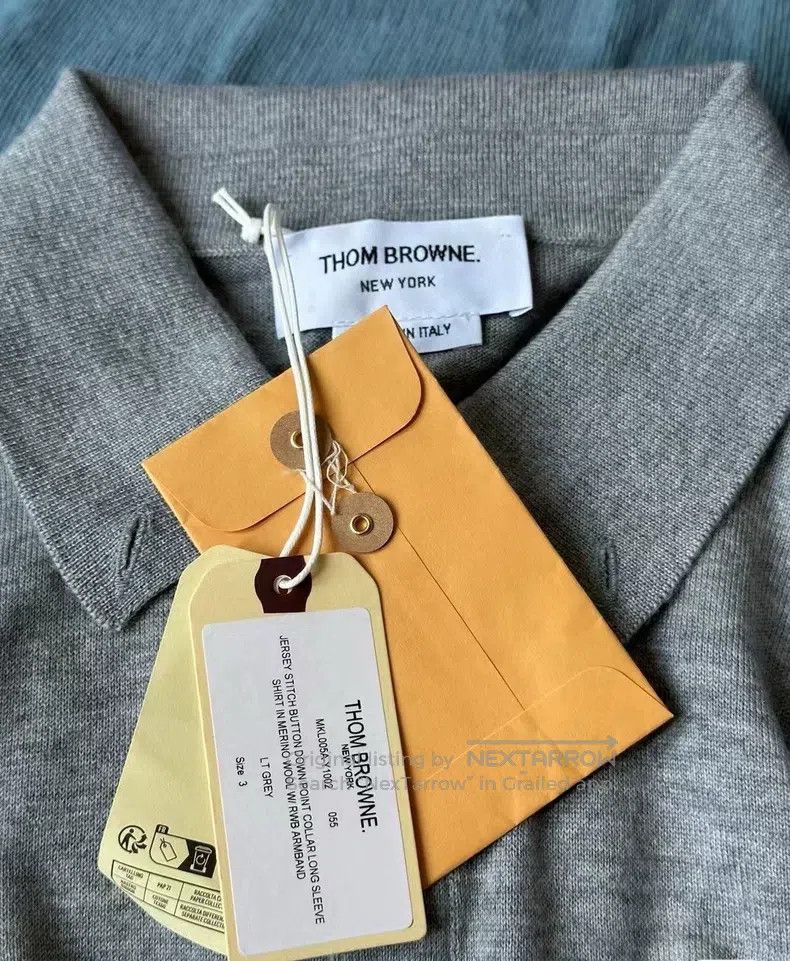 Thom Browne Thom Browne Gray Double Sleeve Label Wool Cardigan Size US L / EU 52-54 / 3 - 3 Thumbnail