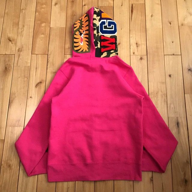 Bape BAPE camo x pink shark full zip hoodie a bathing ape Size US M / EU 48-50 / 2 - 2 Thumbnail