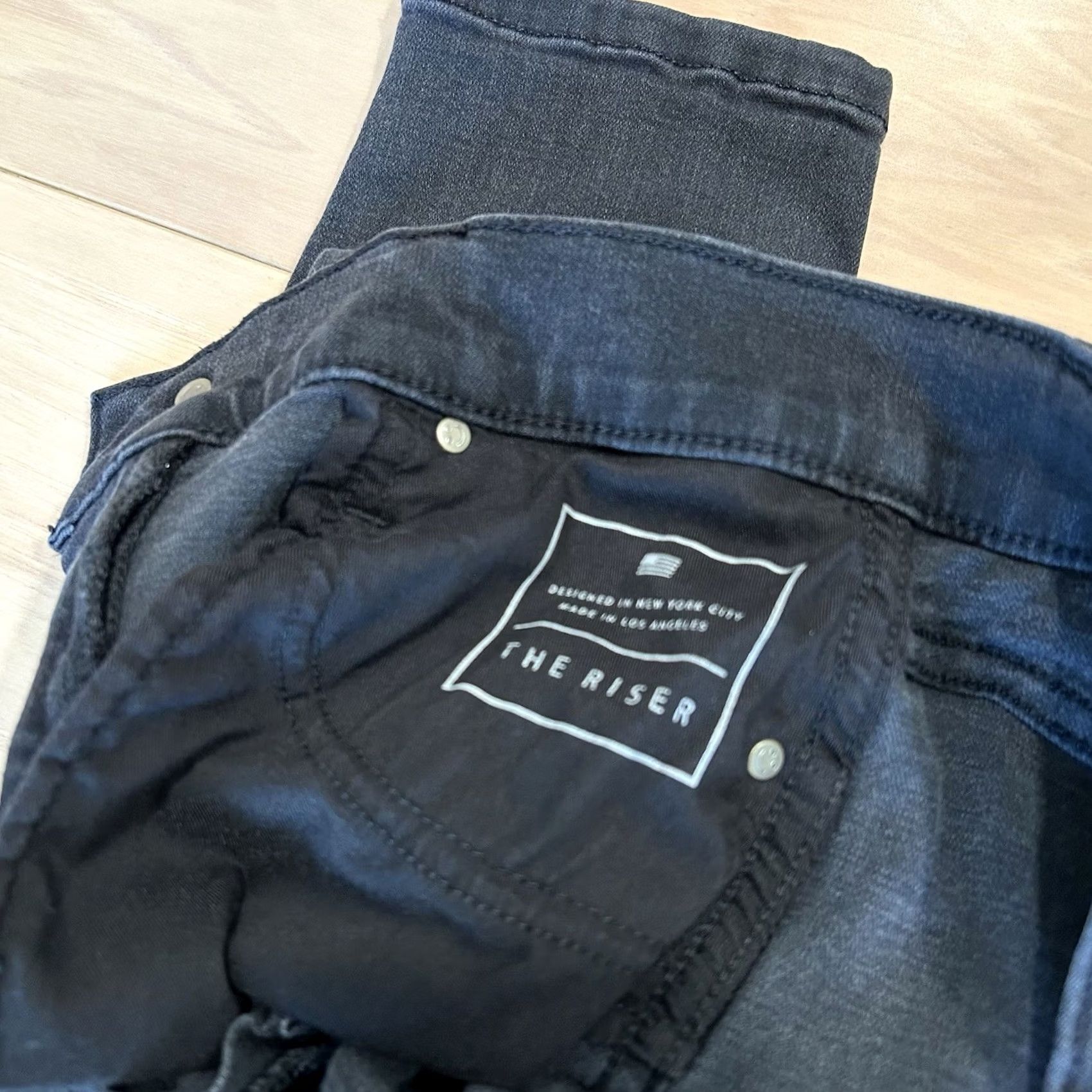 AYR AYR The Riser Black Denim Womens Slim Fit High Rise Jeans 30” Inseam Size 28" / US 6 / IT 42 - 5 Thumbnail