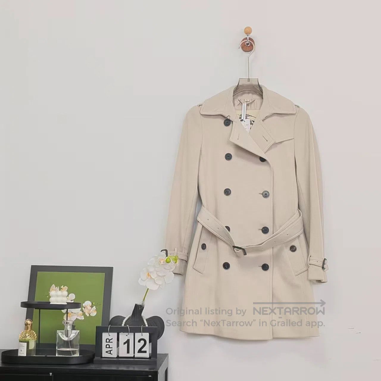 Burberry Burberry Wool Cashmere Blended Coat| Size XXS / US 00 / IT 34 - 1 Thumbnail