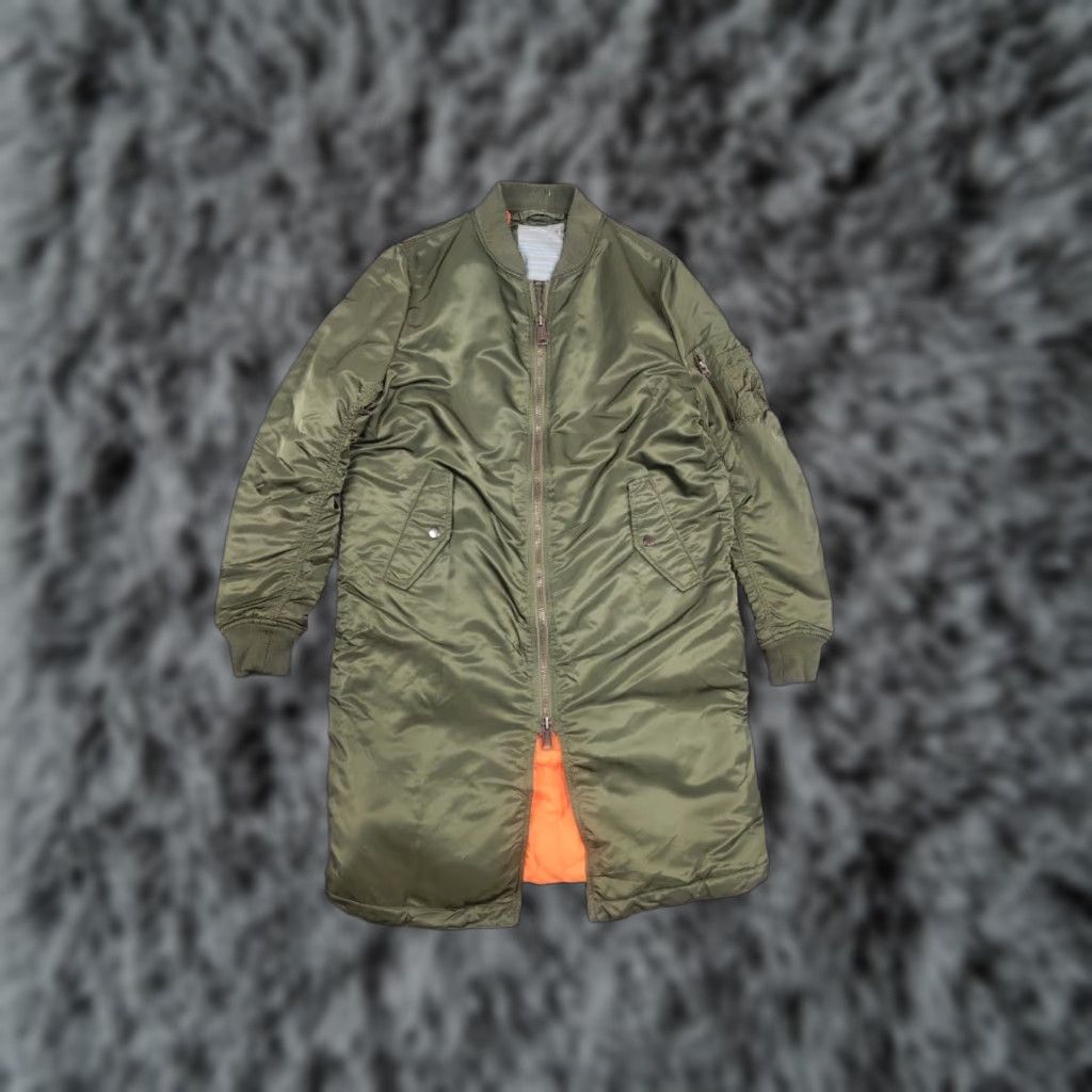 Alpha Industries Alpha Industries MA-1 Long green Military Bomber Jacket Size US M / EU 48-50 / 2 - 1 Thumbnail