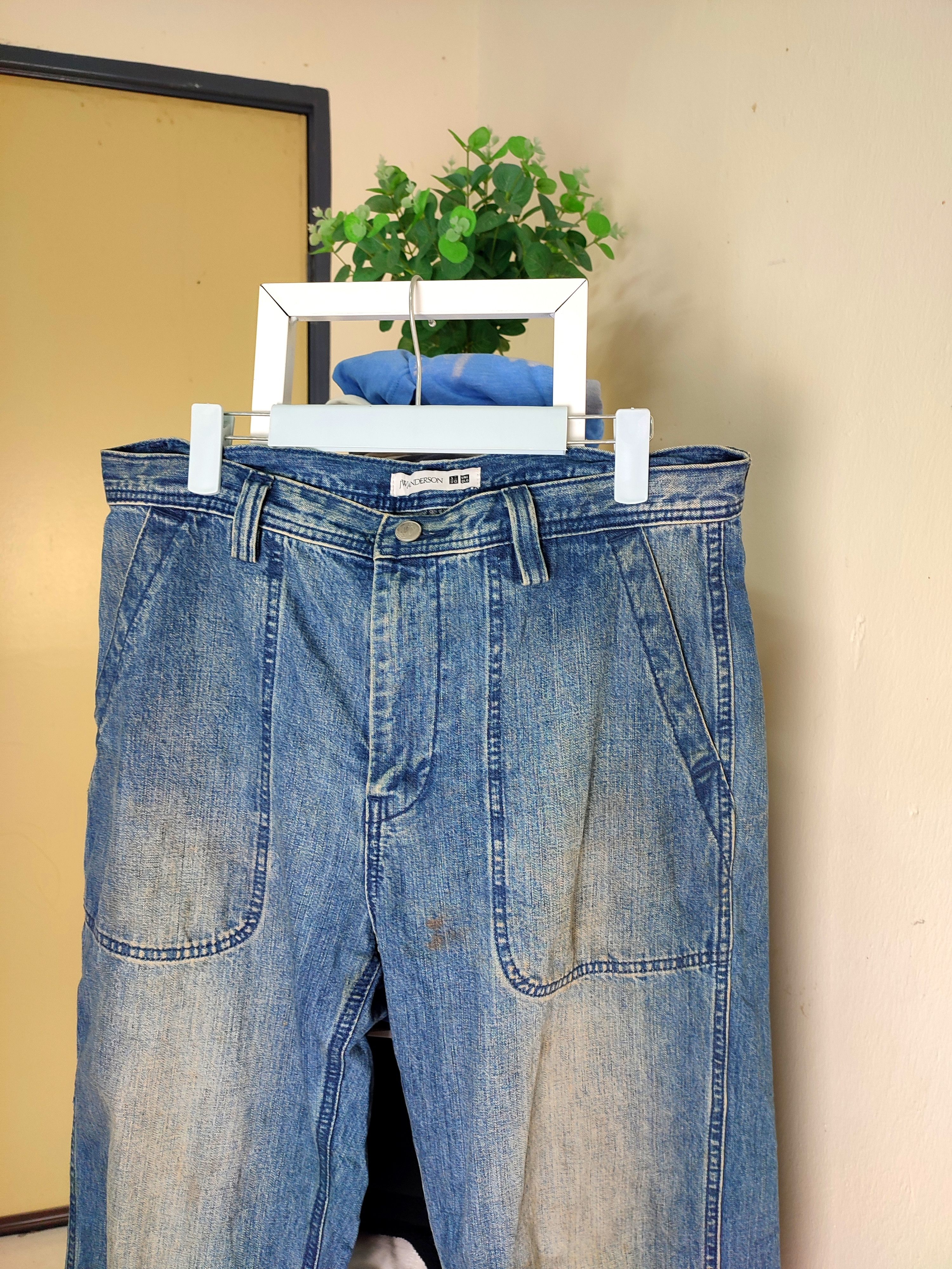 JW Anderson × Uniqlo 💥 Baggy 💥 Vintage J W Anderson Denim Size US 33 - 3 Thumbnail