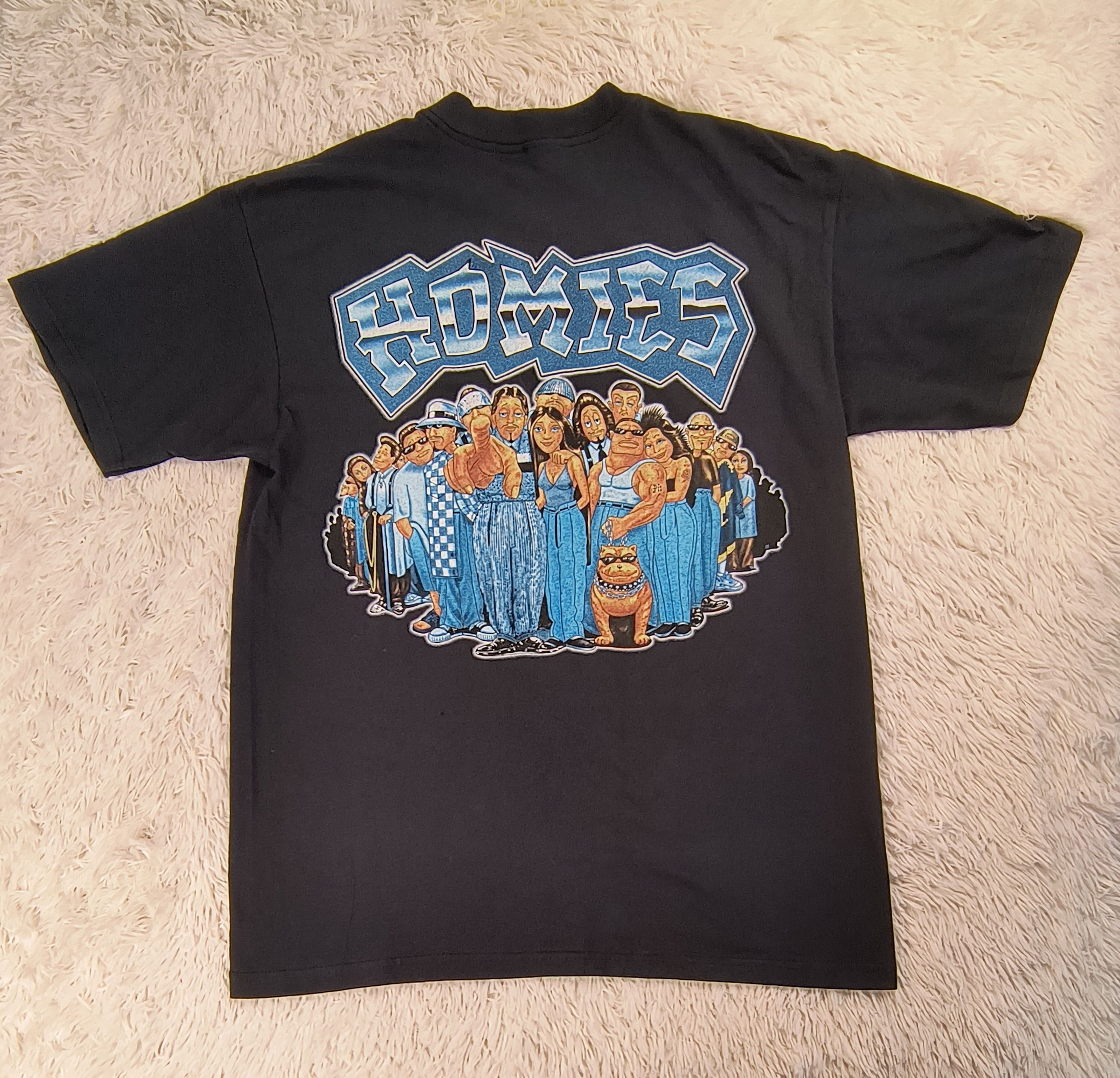 Anvil Vintage homies characters 90s tee Size US L / EU 52-54 / 3 - 2 Thumbnail