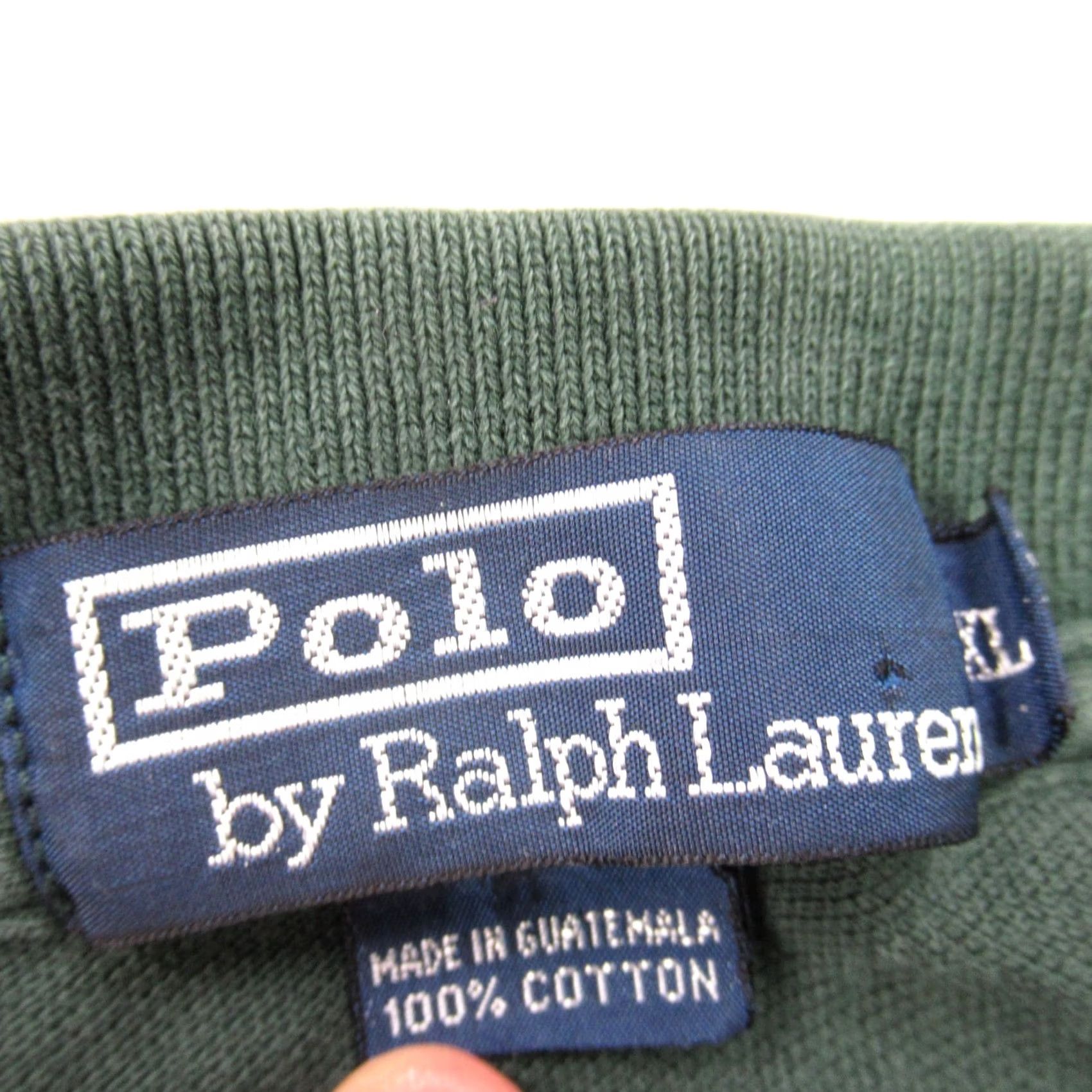Polo Ralph Lauren Polo Ralph Lauren Shirt Mens XL Collar Pullover Long Sleeve Green Casual Beige 100% Cotton Regular Knit Logo Embroidered Vintage No N/A Size US XL / EU 56 / 4 - 4 Thumbnail