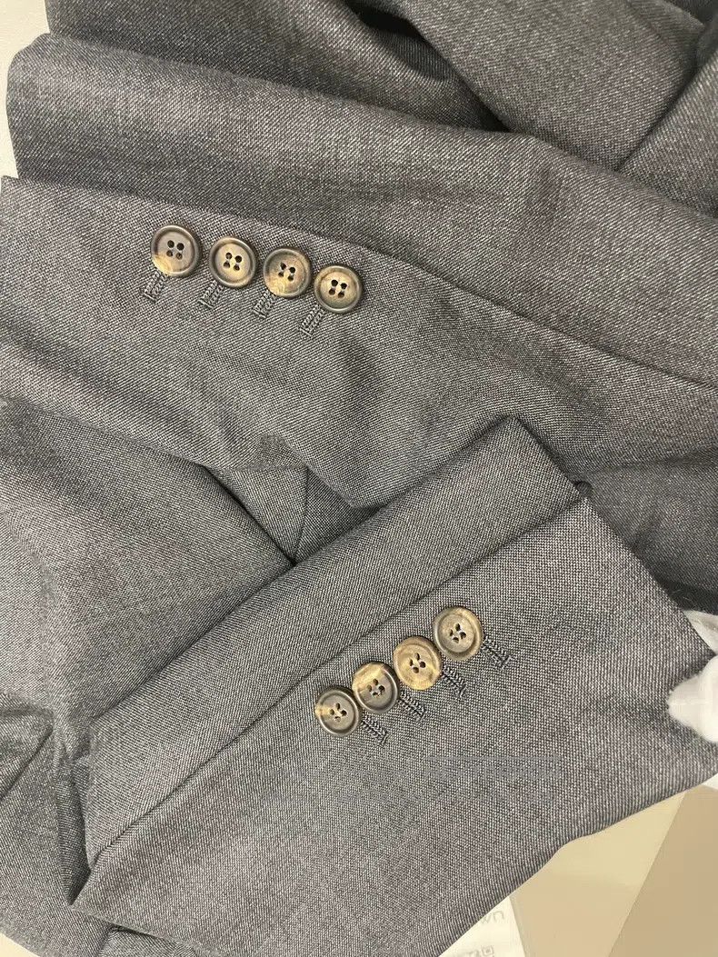 Brunello Cucinelli Brunello Cucinelli Grey New Wool Suit Size XXS / US 00 / IT 34 - 8 Thumbnail
