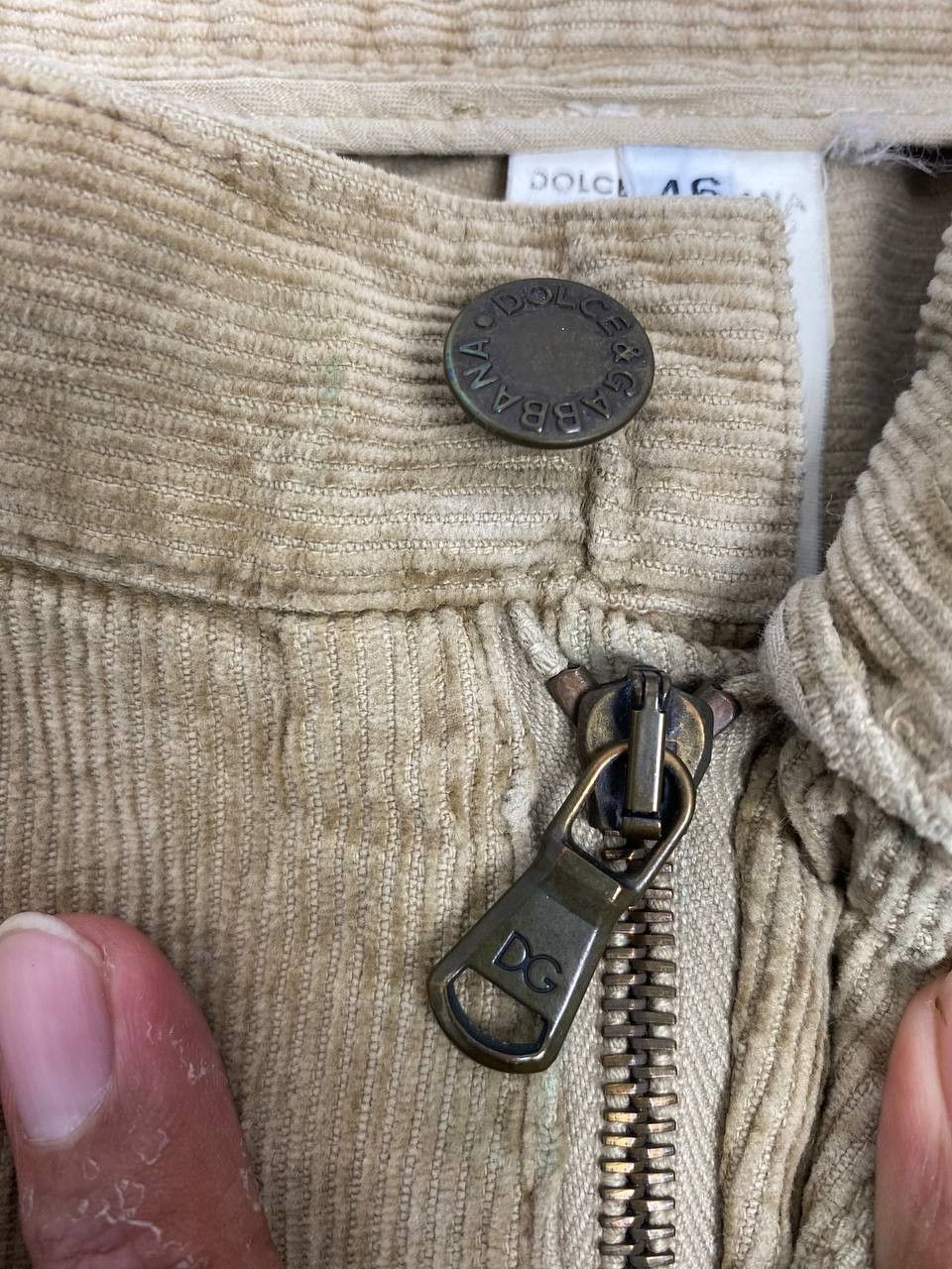 Dolce & Gabbana dolce and gabbana corduroy denim distressed rework Size US 33 - 14 Thumbnail