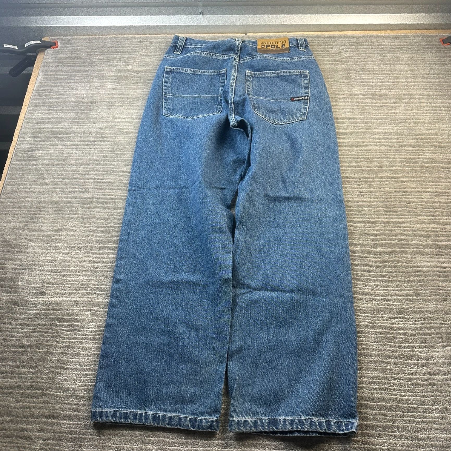 Southpole VINTAGE Southpole Jeans Mens 30 Blue Denim Pants Y2K Baggy Relaxed Wide-Leg 5-Pocket Embroidered Logo Hip Hop Size US 38 / EU 54 - 2 Thumbnail