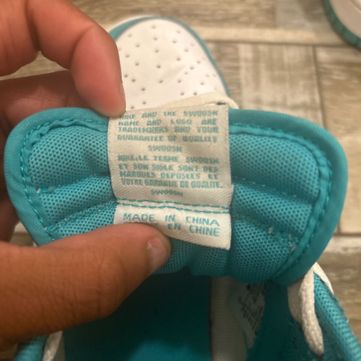 Nike Nike Dunk Low 'Clear Jade' teal and white dunks Size US 9 / EU 42 - 5 Thumbnail
