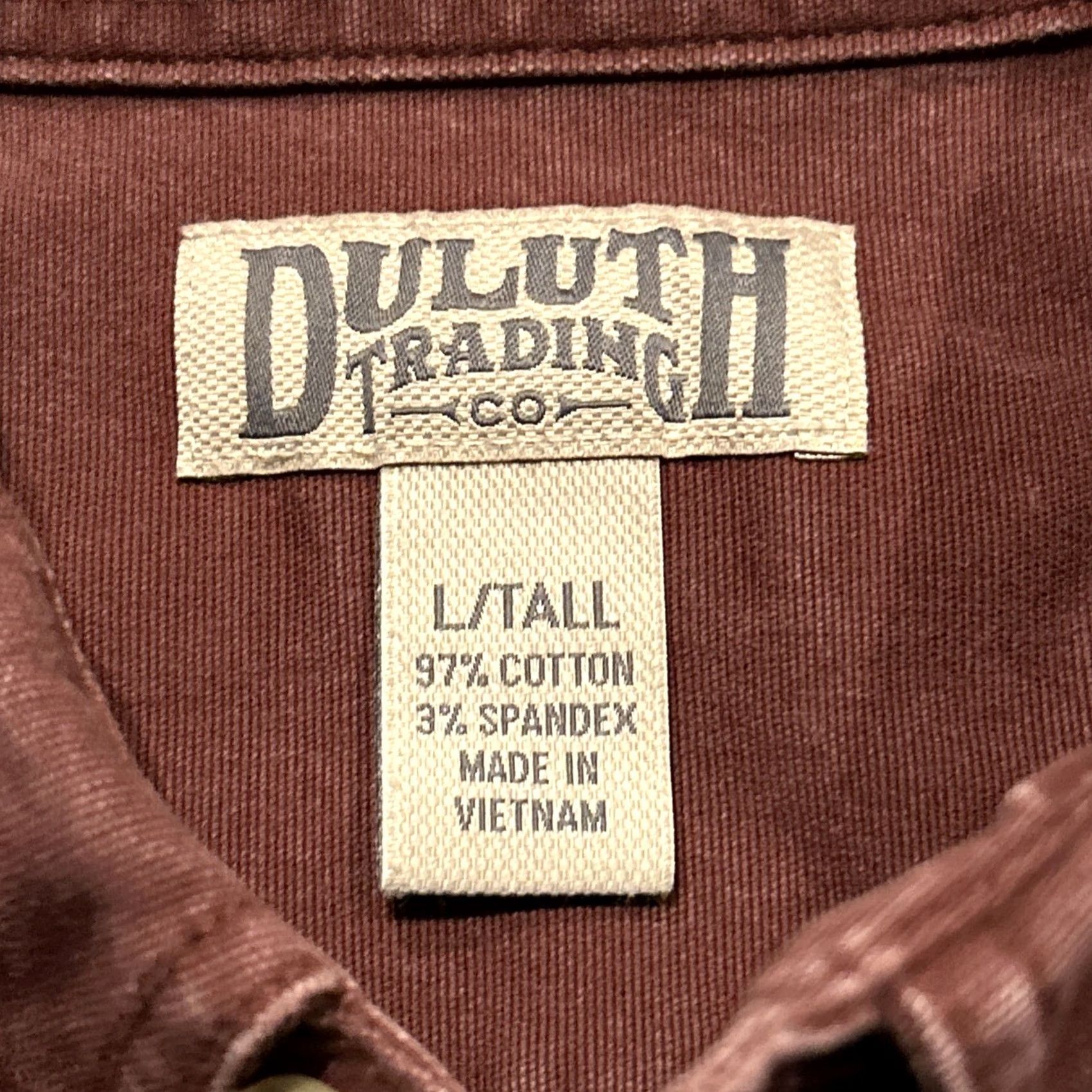 Duluth Trading Company Duluth Trading Co. Shirt Mens Large Button Up Cotton Maroon Workwear Collared Pockets A35 Size US L / EU 52-54 / 3 - 2 Thumbnail