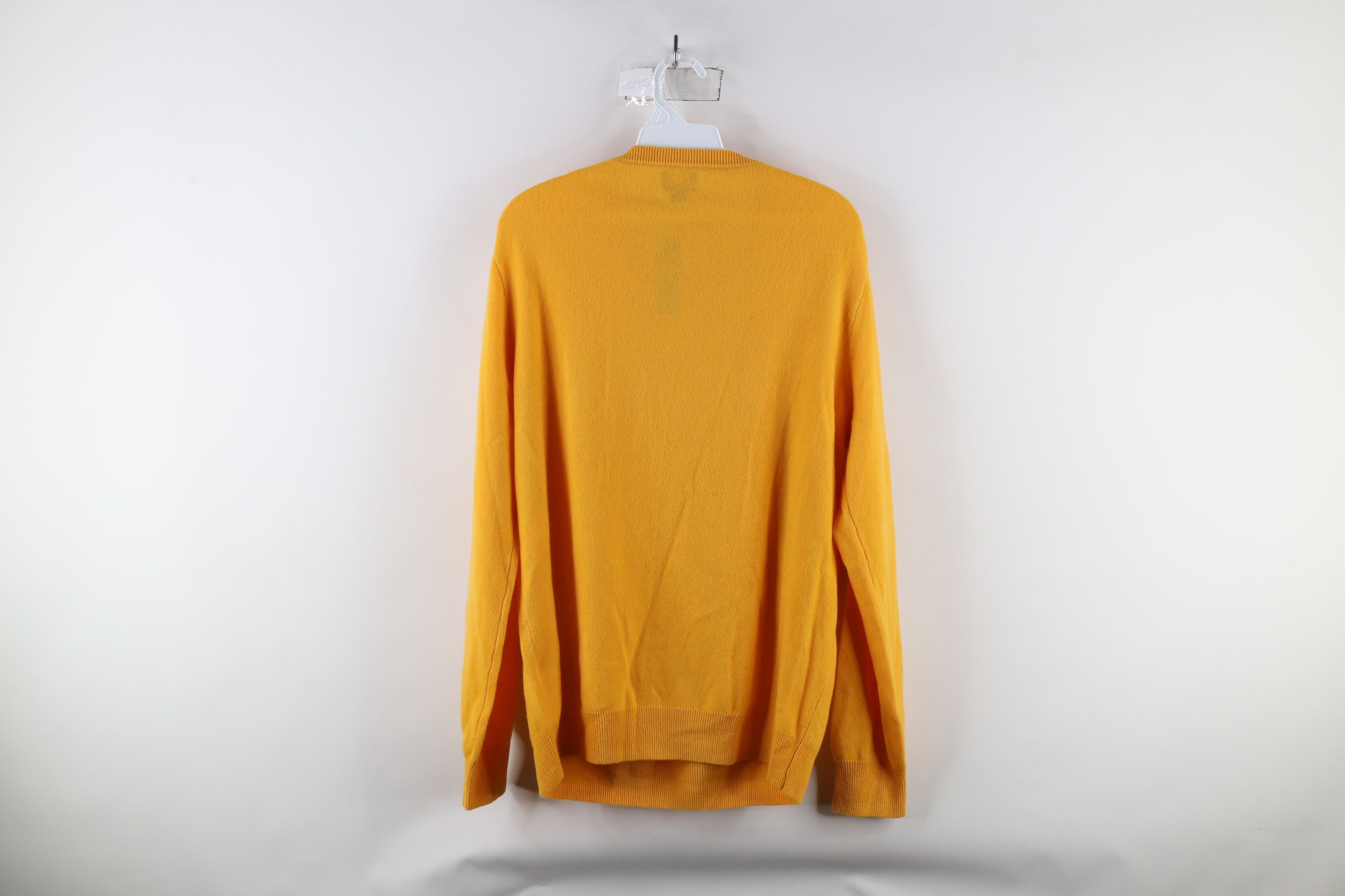J.Crew × Vintage New J Crew Blank Soft Cashmere Knit Crewneck Sweater Yellow Size US L / EU 52-54 / 3 - 9 Thumbnail