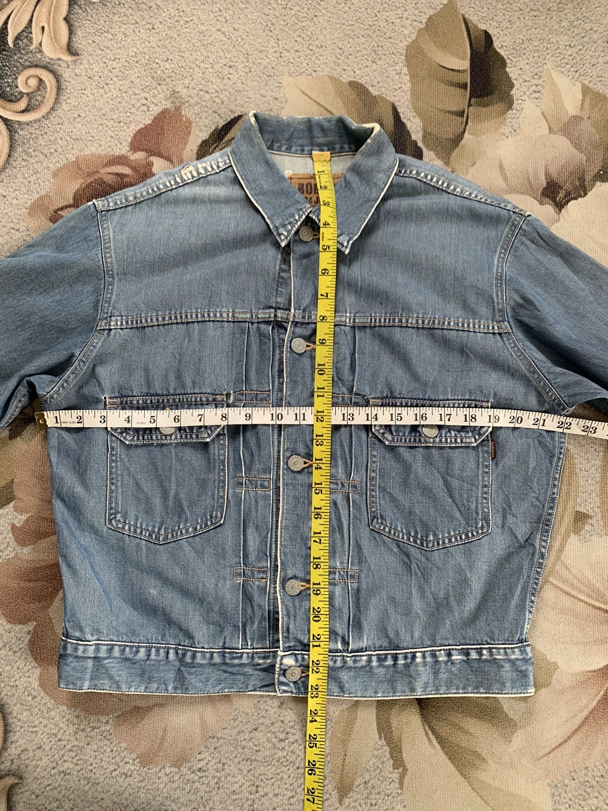 Japanese Brand Bobson Jeans Pleated Centre Jacket Made in Japan Size US M / EU 48-50 / 2 - 15 Thumbnail