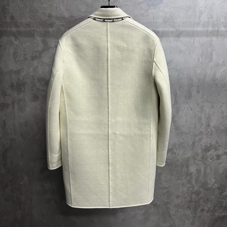 Louis Vuitton Louis Vuitton Jacquard double-sided coat with solid beige Size XXS / US 00 / IT 34 - 5 Thumbnail