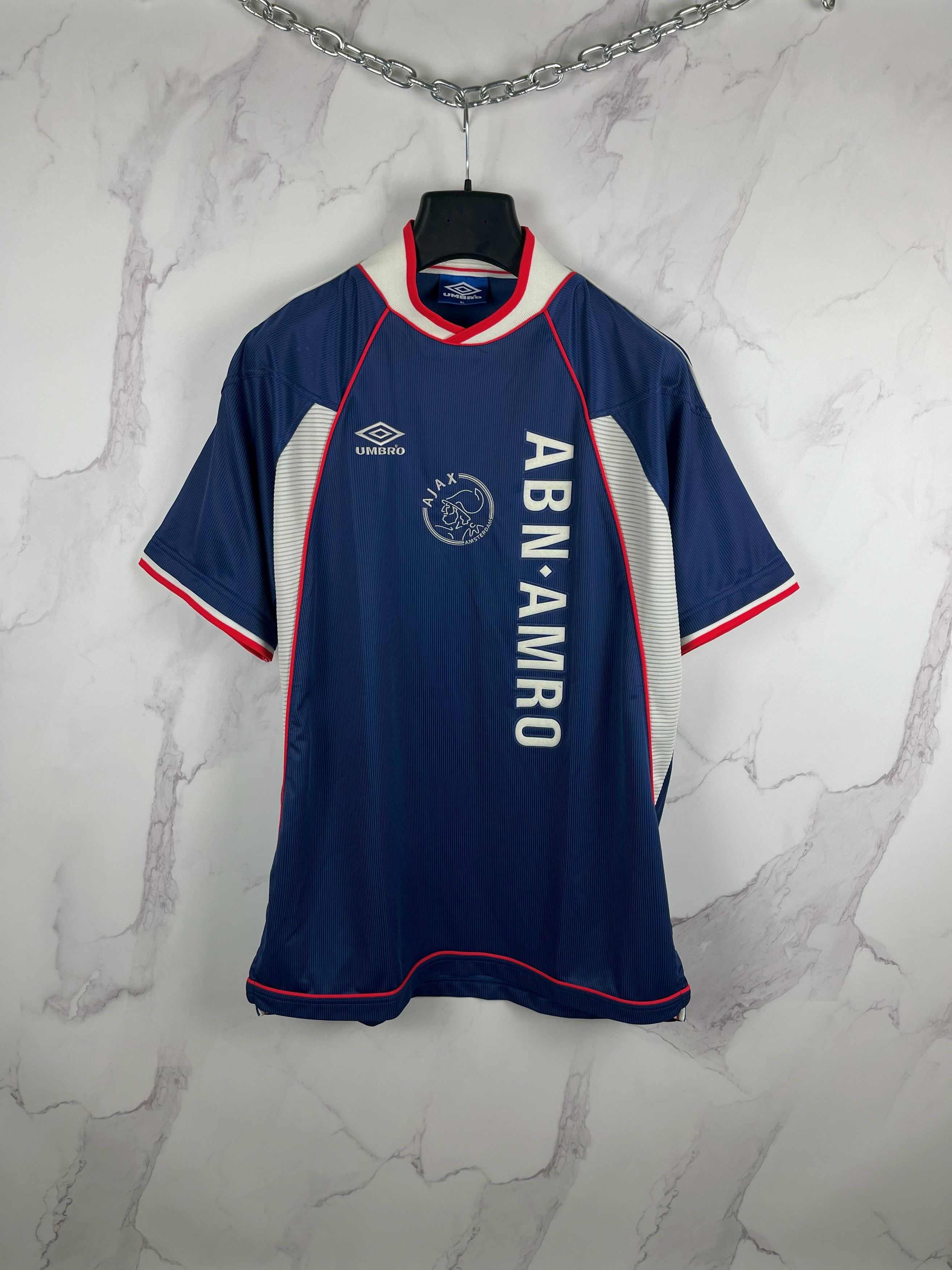 Umbro × Vintage Vintage Umbro Ajax Amsterdam Football Jersey 99 - 00 Season Size US XL / EU 56 / 4 - 1 Thumbnail