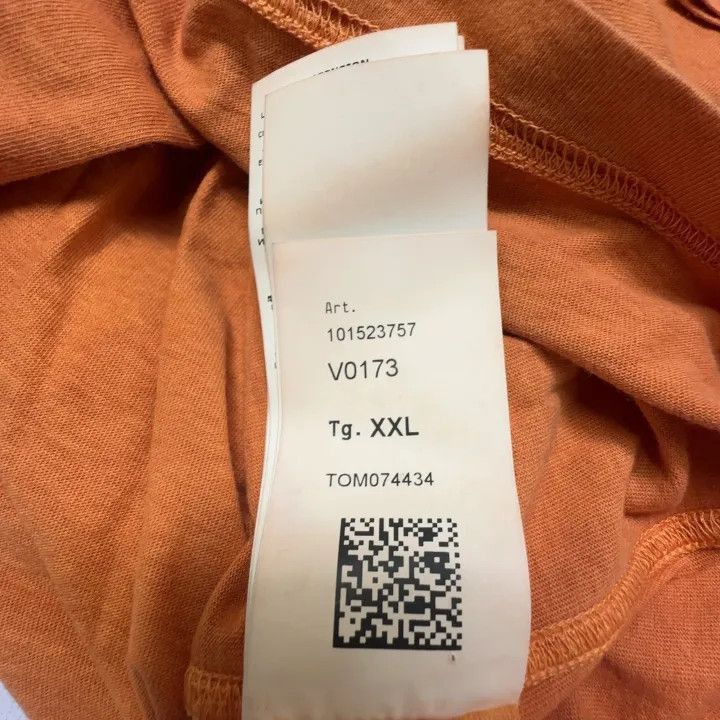 Stone Island Stone Island Orange Organic Cotton TShirt -2506 Size US XXL / EU 58 / 5 - 2 Thumbnail