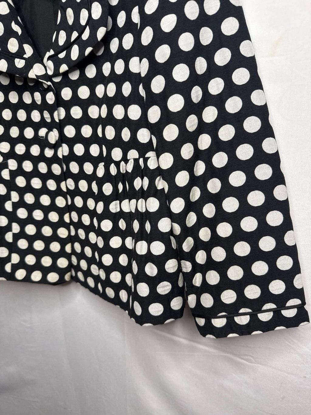 The Unbranded Brand Charles Gray London VINTAGE polka dot black white jacket Sm Size S / US 4 / IT 40 - 3 Thumbnail
