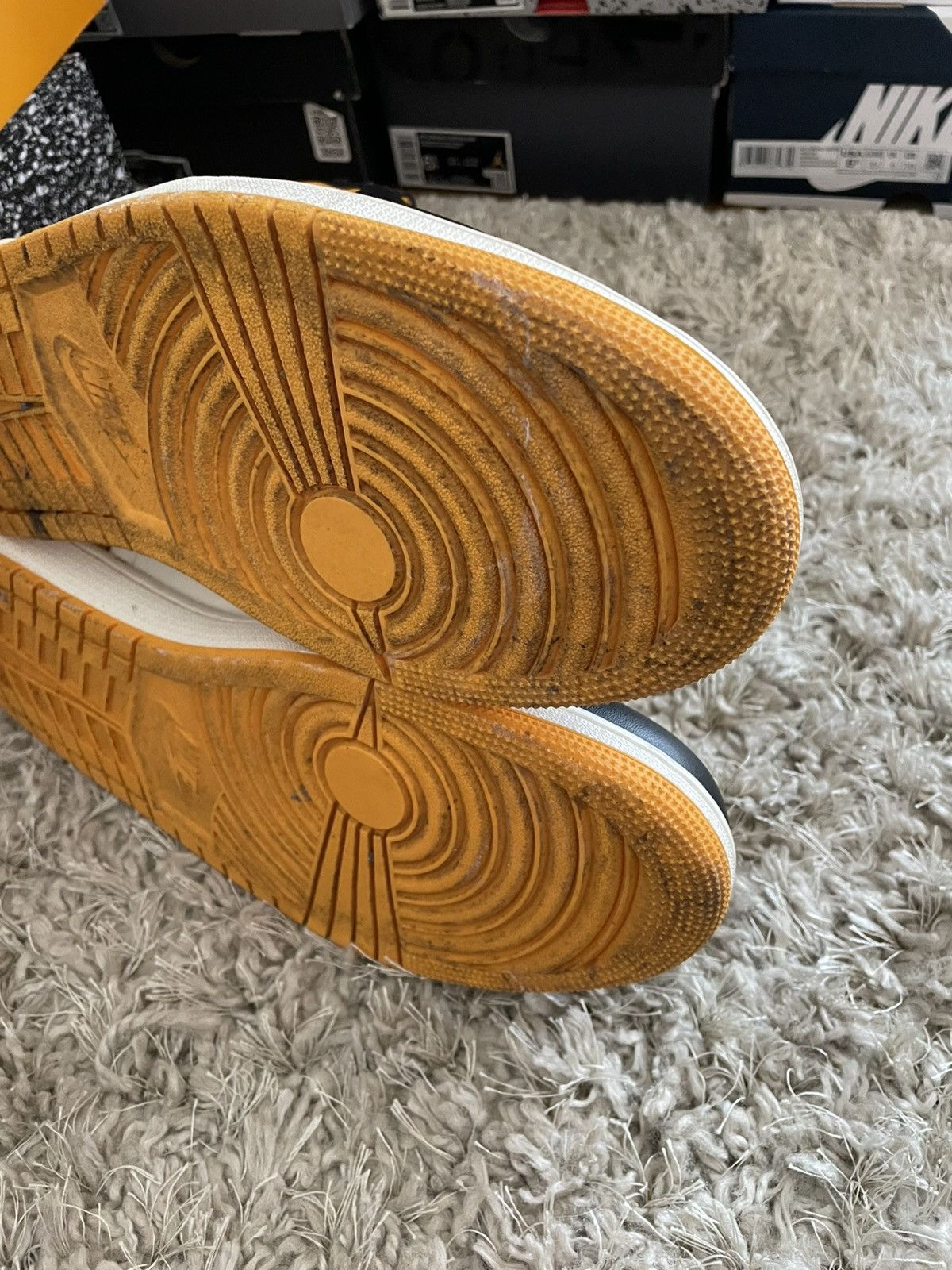 Jordan Brand Jordan 1 Yellow Toe Size US 13 / EU 46 - 9 Thumbnail