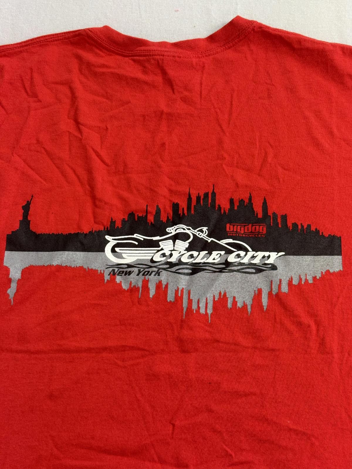 Gildan Motor Cycle City T-shirt NYC Skyline Bigdog Motorcyles -2XL Size US XXL / EU 58 / 5 - 1 Thumbnail