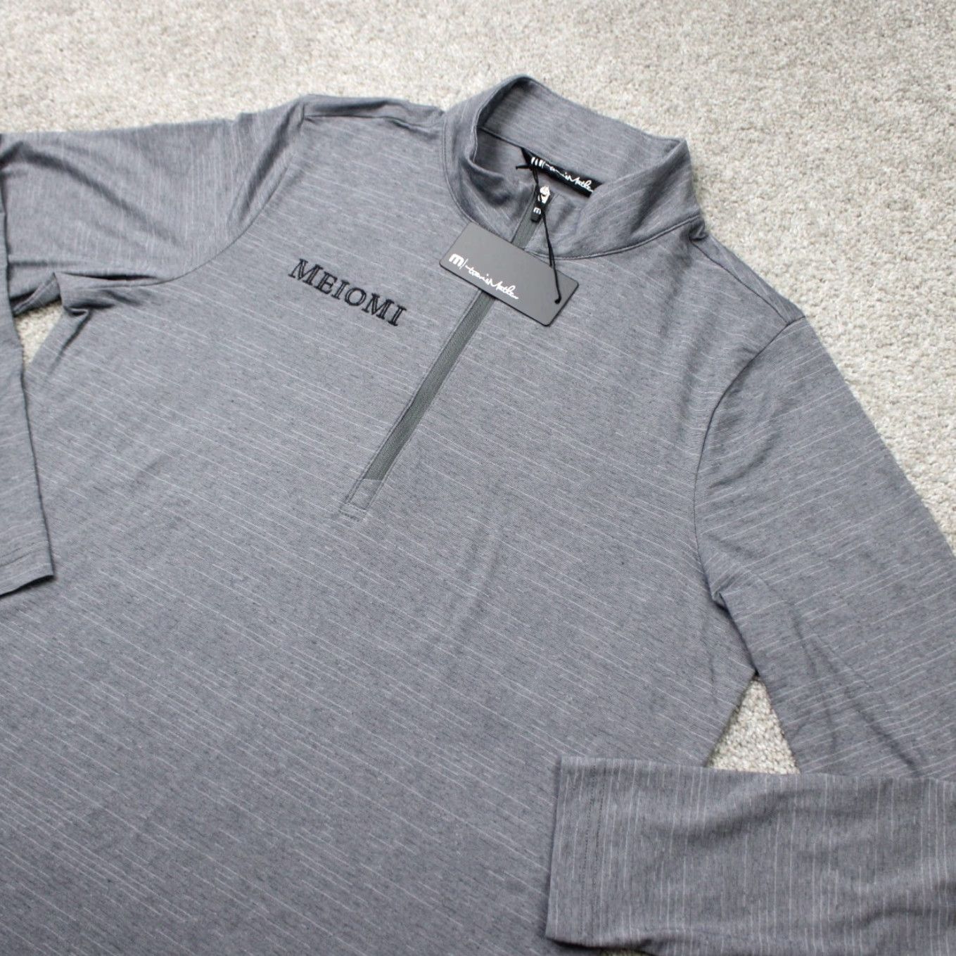 TravisMathew Travis Mathew Sweatshirt NWT Women Large Gray Crestview 1/4 Zip Golf Long Sleeve Size L / US 10 / IT 46 - 3 Thumbnail