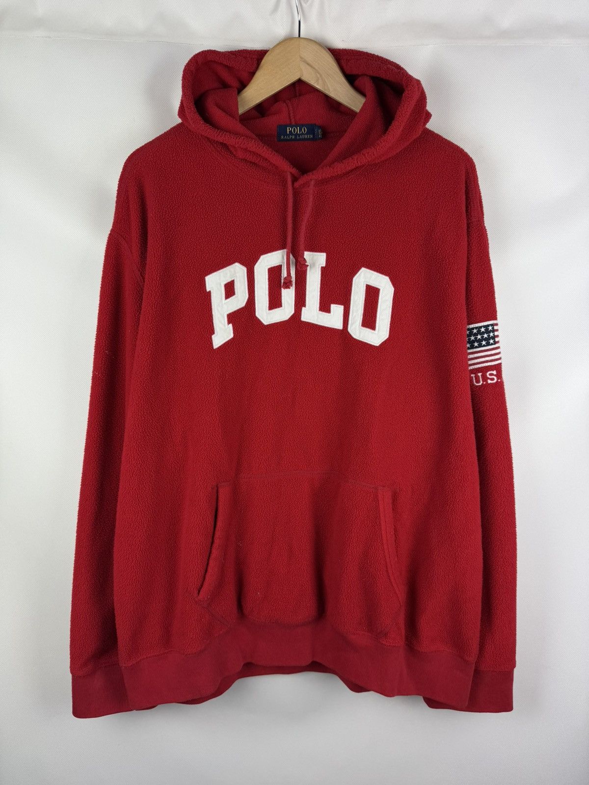 Polo Ralph Lauren USA Men's Big Logo Fleece Hoodie Pullover