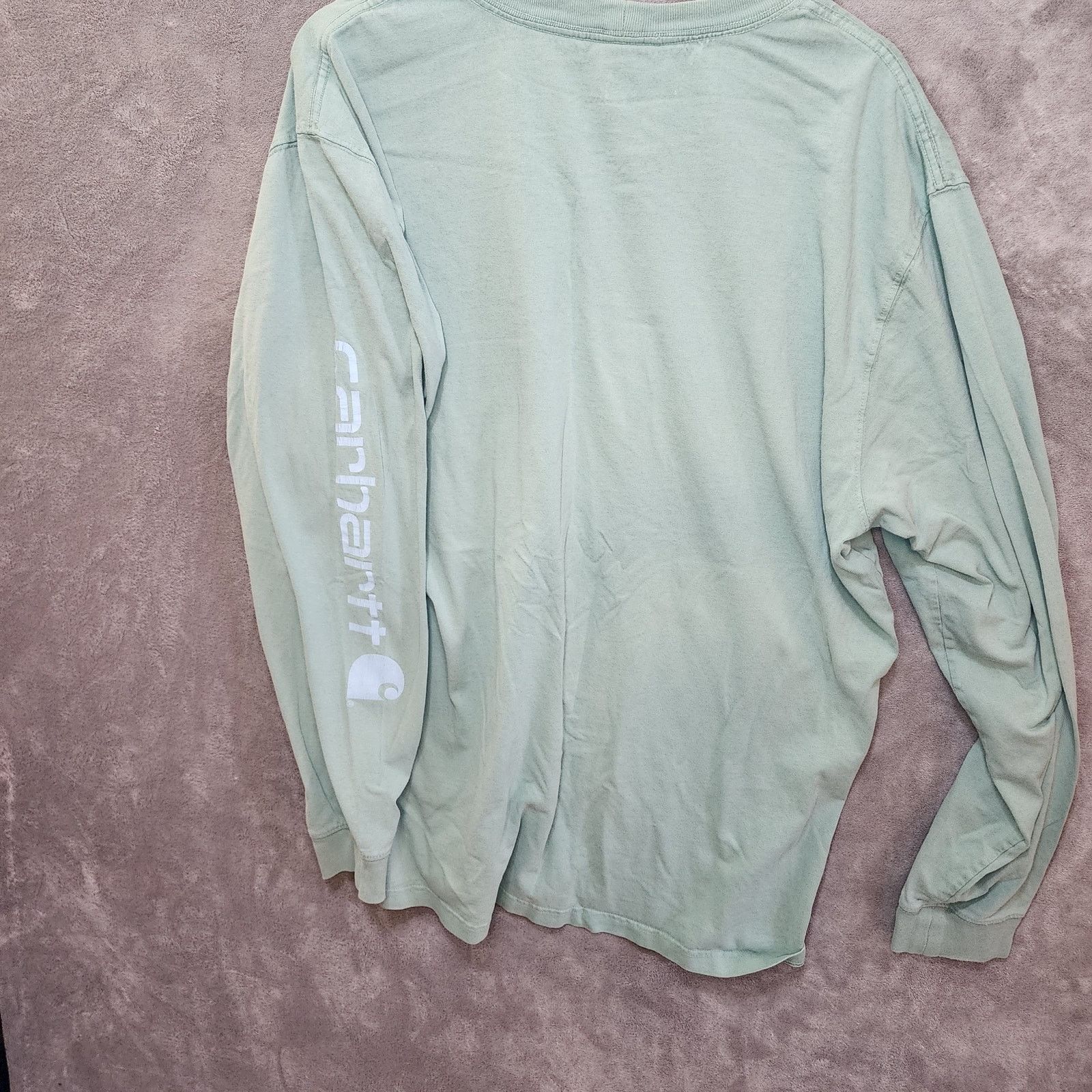 Carhartt Distressed Carhartt XL Tall Green Long Sleeve - Workwear Size US XL / EU 56 / 4 - 2 Thumbnail