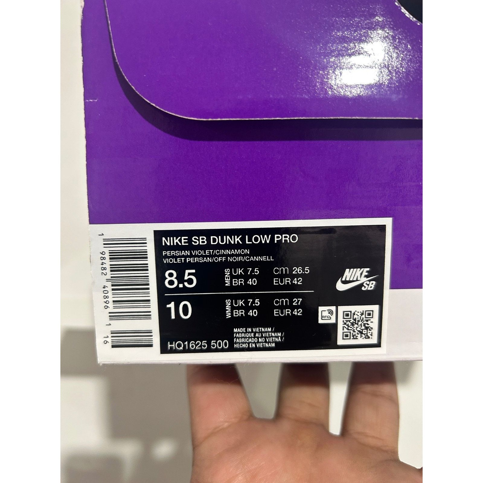 Nike NIKE SB DUNK LOW PERSIAN VIOLET SIZE 8.5 NEW Size US 8.5 / EU 41-42 - 7 Thumbnail