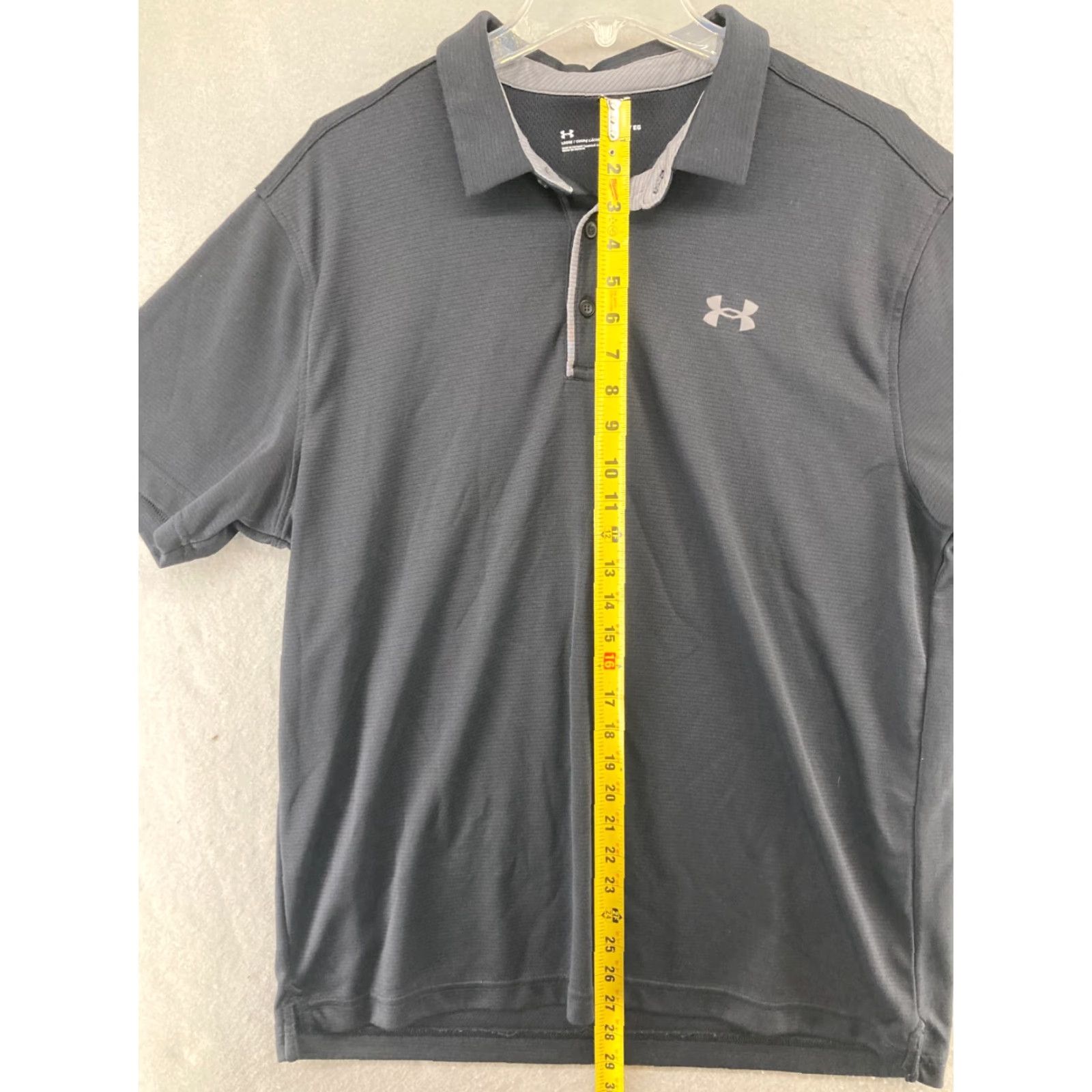 Under Armour Under Armour Golf Polo Shirt Men's XL Black Short Sleeve Collared Pullover Solid Mens Size US XL / EU 56 / 4 - 3 Thumbnail