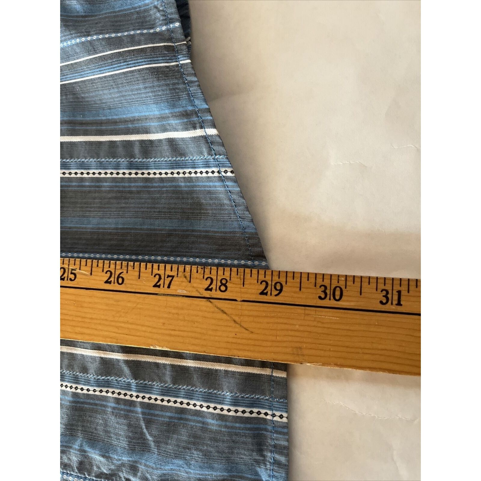 Kuhl Kühl Suncel Men’s L Blue White Striped Cotton Tencel Shirt Size US L / EU 52-54 / 3 - 12 Thumbnail
