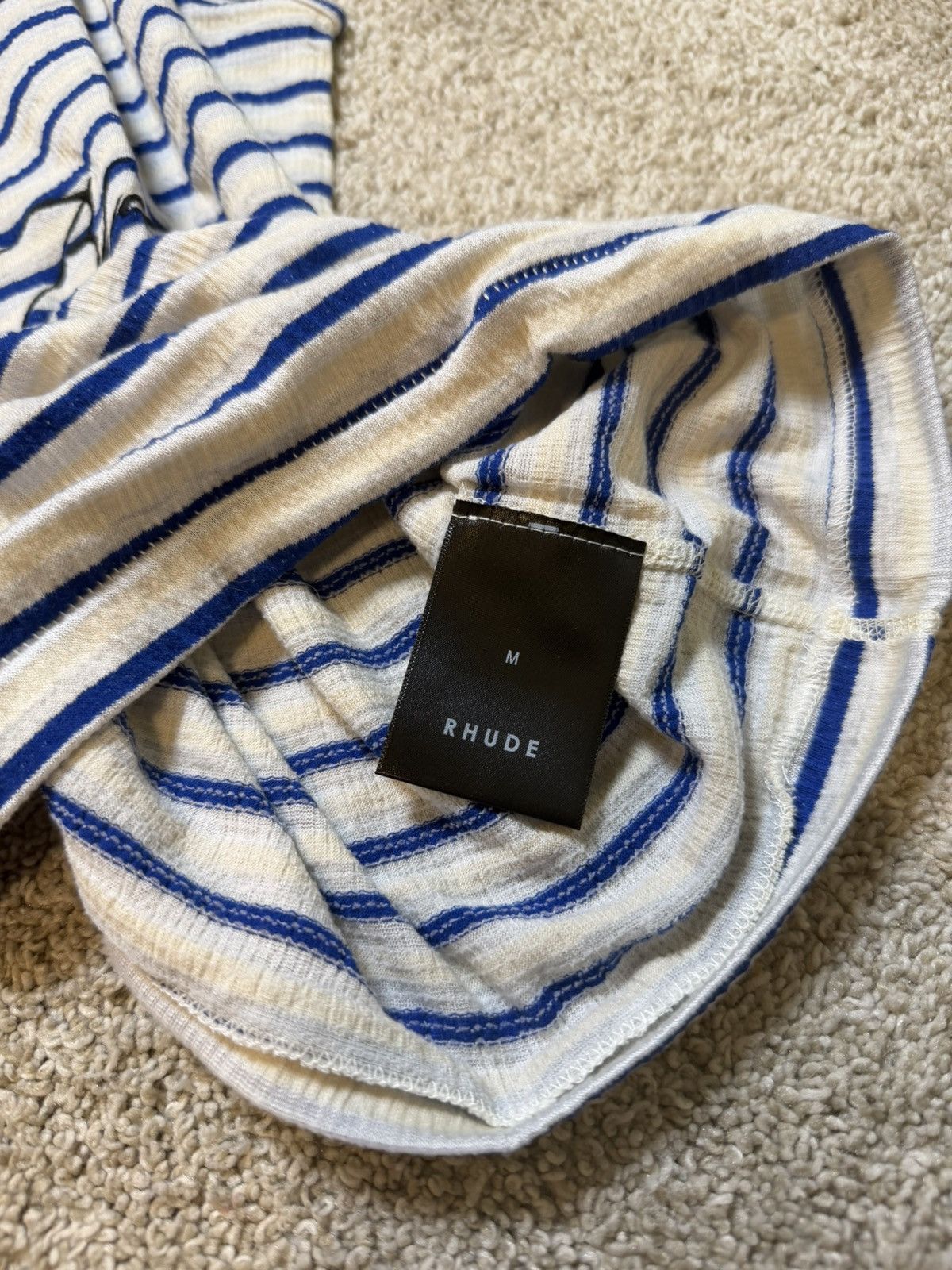 Rhude Rhude Striped Signature Logo Tank Top Size US M / EU 48-50 / 2 - 5 Thumbnail