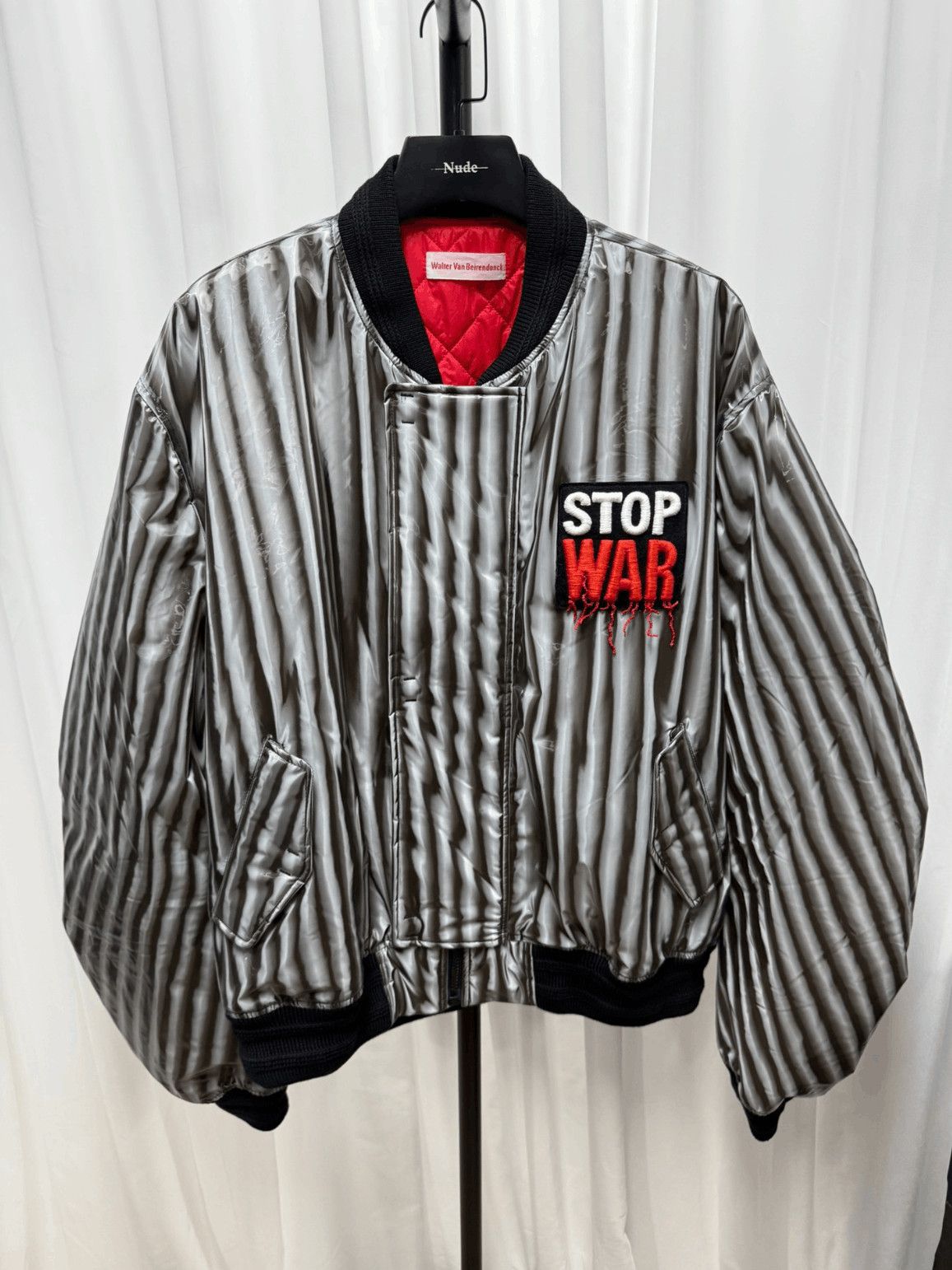 Walter Van Beirendonck Walter Van Beirendonck Stripes 3D Bomber-2505 Size US L / EU 52-54 / 3 - 1 Thumbnail