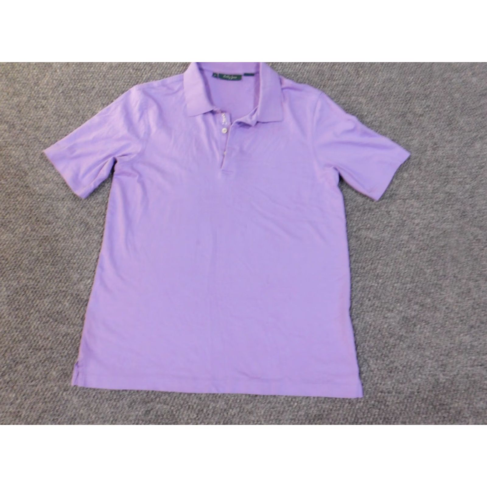 Vintage Bobby Jones Polo Shirt Mens Medium Purple Solid Knit Cotton Polyester Short Sleeve Collared Button Pockets Sports Golf Casual Size US M / EU 48-50 / 2 - 2 Thumbnail