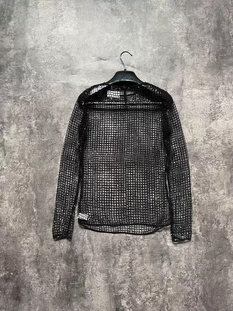 Saint Laurent Paris Saint Laurent Paris Crystal Beaded Openwork Fishnet Camiso Size US M / EU 48-50 / 2 - 6 Thumbnail