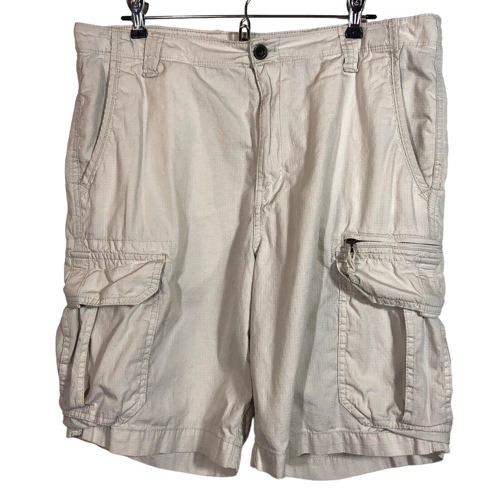 Chaps Chaps Cargo Shorts Pockets 34 Beige Safari Ripstop Cotton Grailed