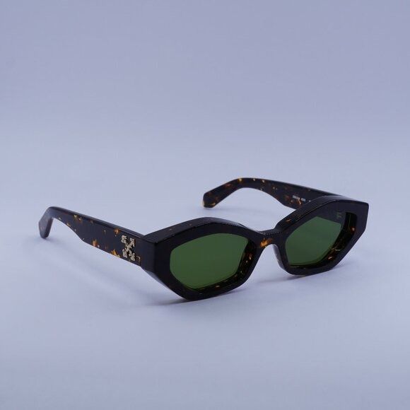 Off-White Off-White OERI144 HILO 6055 Sunglasses Havana Cat Eye Frame Size ONE SIZE - 1 Thumbnail