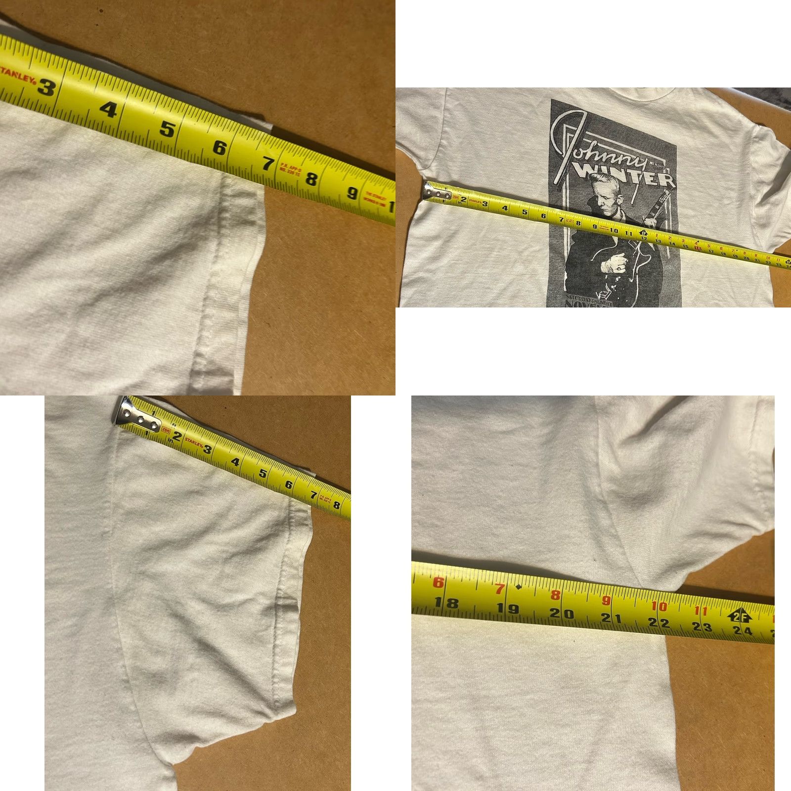 Vintage VINTAGE Johnny Winter Shirt Men Large White Short Sleeve Graphic Print Blues 2000s Size US L / EU 52-54 / 3 - 8 Thumbnail