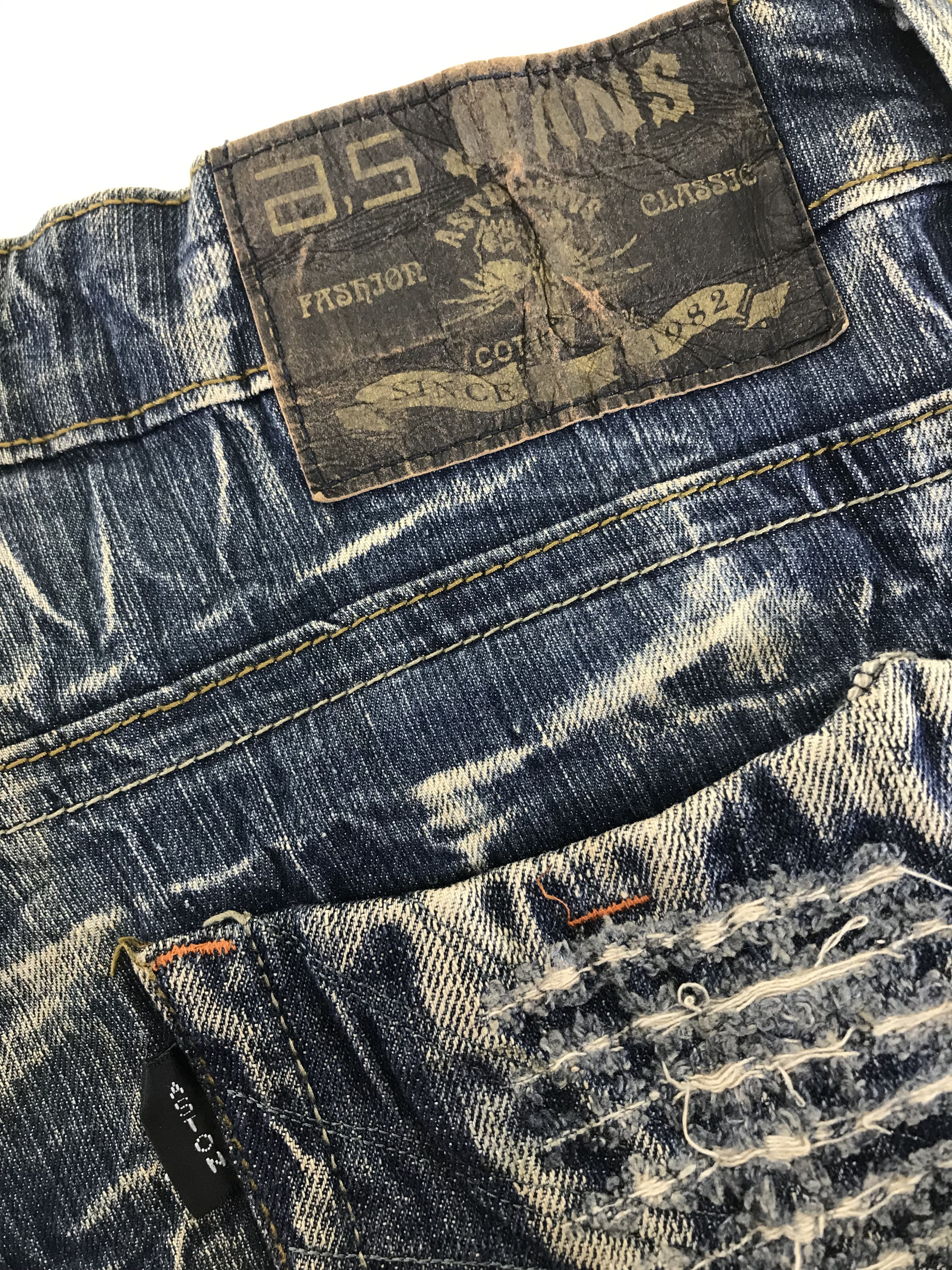 If Six Was Nine Vintage Japanese Bleach Art Printed Flare Jeans Size US 36 / EU 52 - 12 Thumbnail