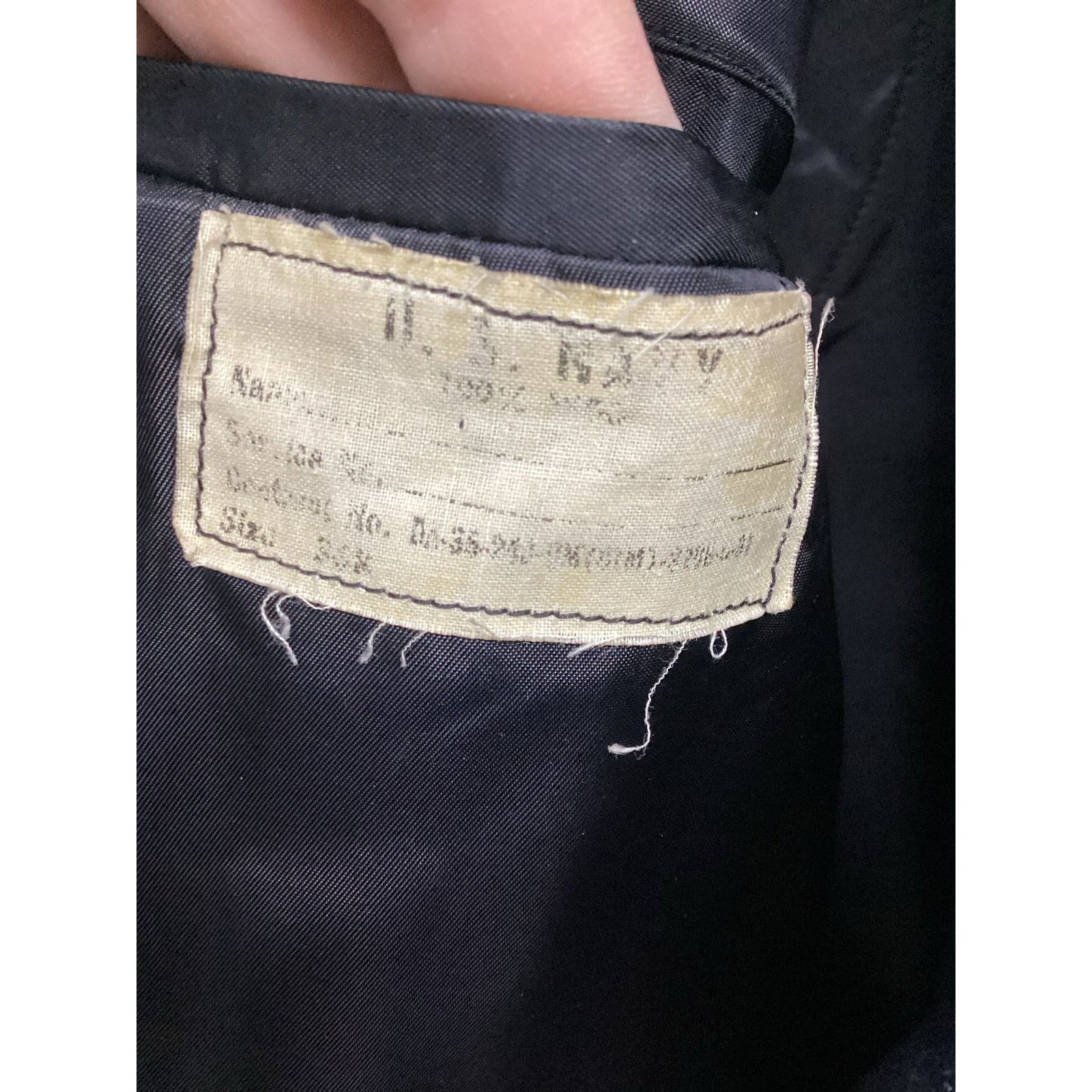 Vintage US Navy Military Petty Officer Wool Peacoat Small 36R USA Size US S / EU 44-46 / 1 - 7 Thumbnail