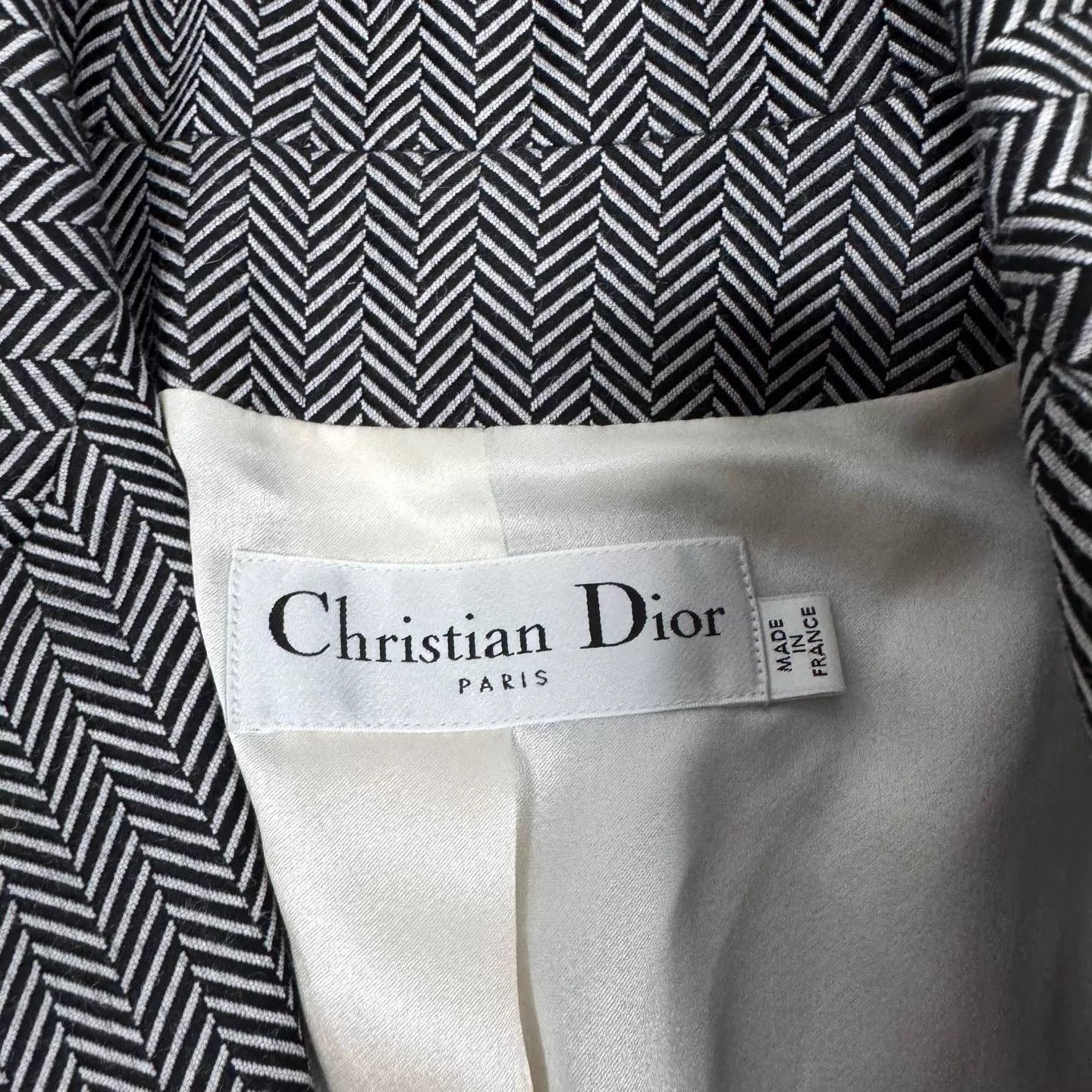 Dior Dior Color Blocked Fishbone Wool M/L Blazer 36 99N Size XS / US 0-2 / IT 36-38 - 5 Thumbnail