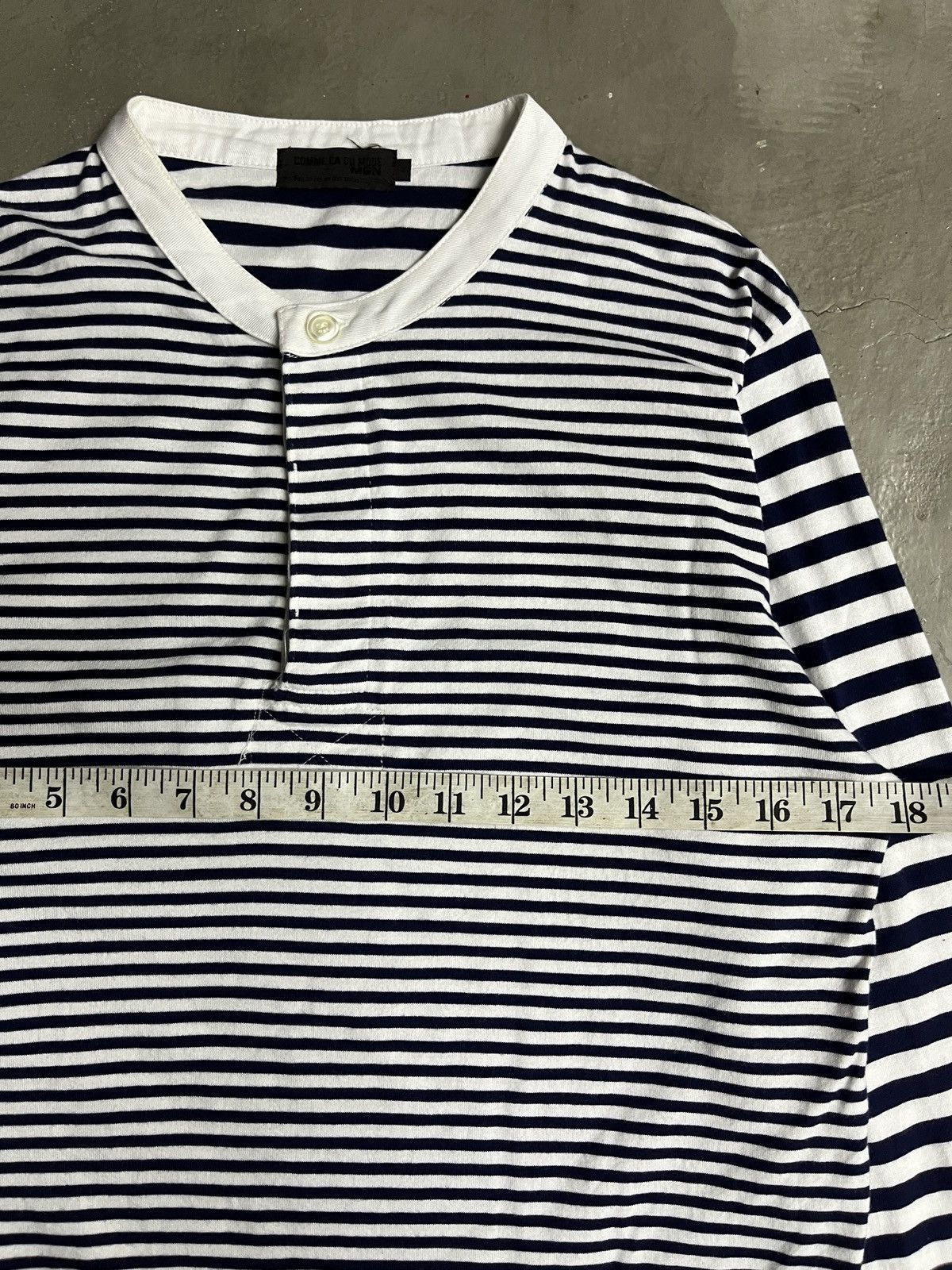 Comme des Garcons Comme Ca Du Mode Inspiredby Comme des Garcons Striped Henley Size US M / EU 48-50 / 2 - 5 Thumbnail