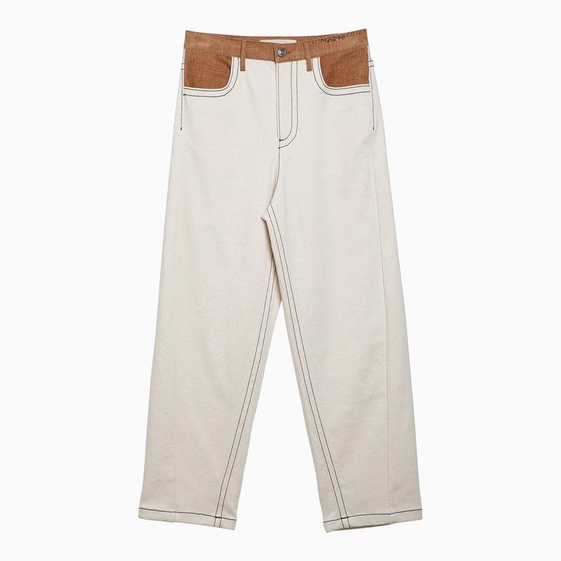 image of Marni White/beige Regular Denim Jeans, Women's (Size 27)