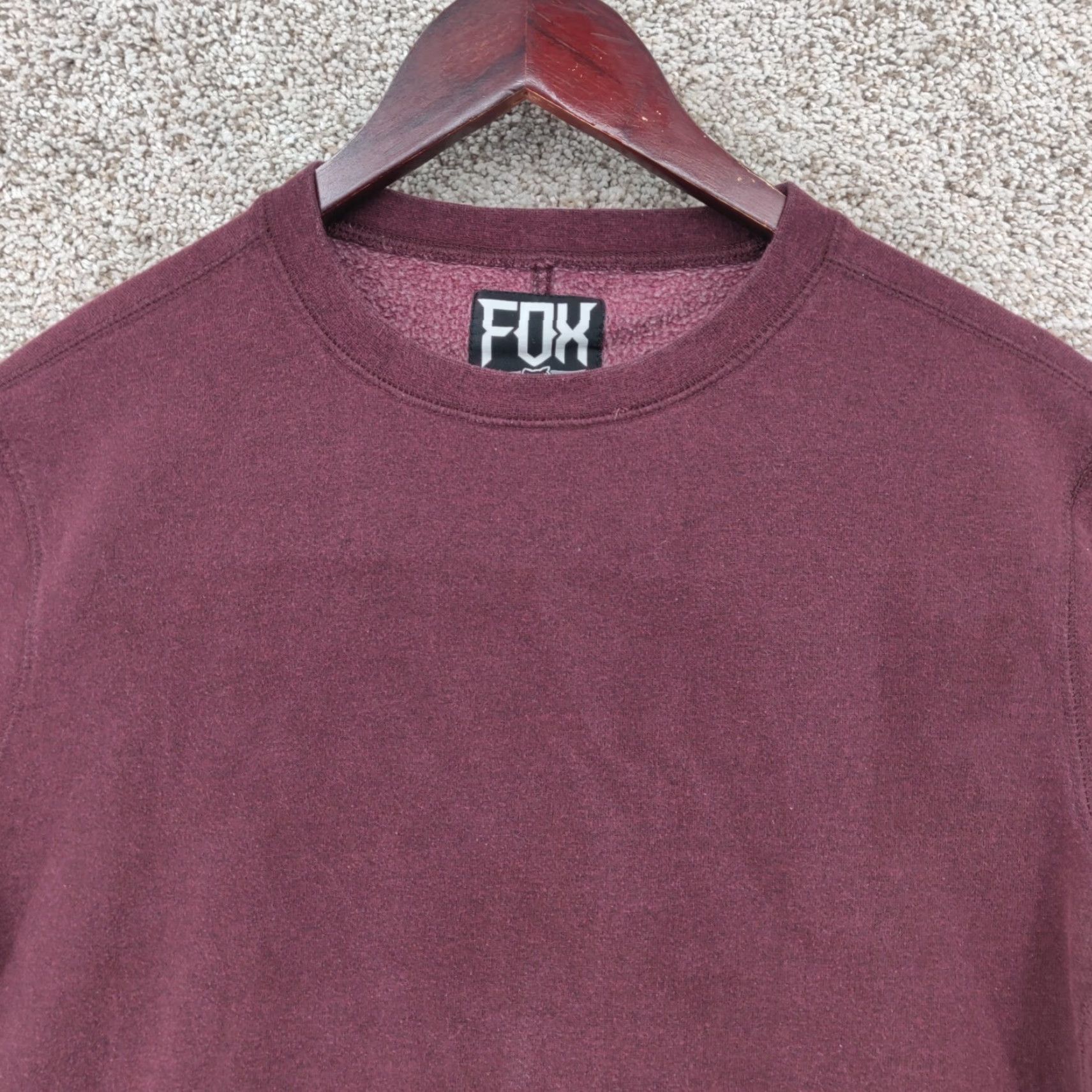 Fox Racing Fox Sweatshirt Mens M Red Short Sleeve Slim Fit Pullover Pockets Crew Neck Logo 90s Outdoor Sports Casual Ready to Ship Size US M / EU 48-50 / 2 - 2 Thumbnail
