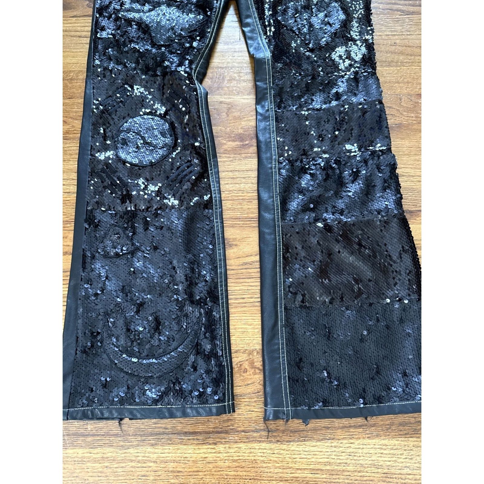 Vintage When Smoke Clears WSC Sequin Pants Men’s Size 38 Regular 32in Inseam Black Chino Pants Mens Sequin Size US 38 / EU 54 - 2 Thumbnail