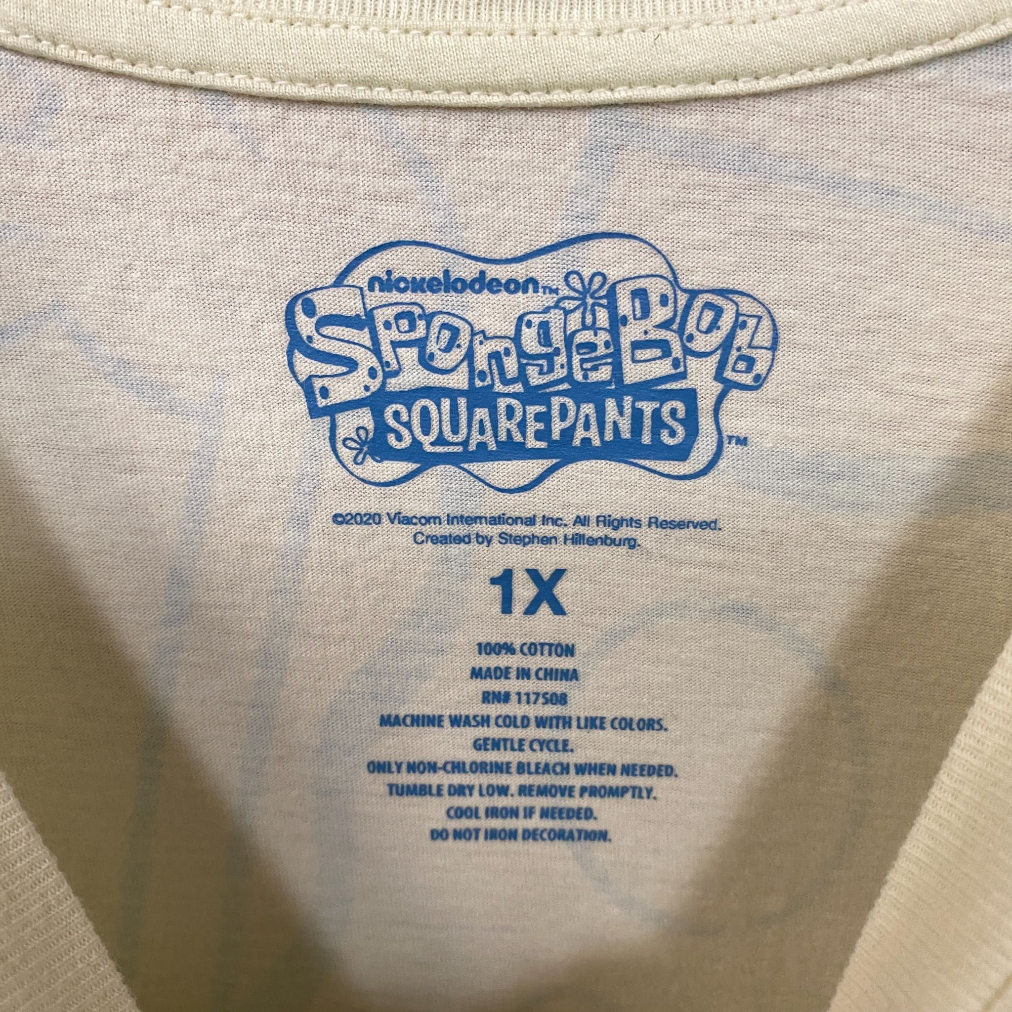 Nickelodeon Nickelodeon SpongeBob SquarePants Ombre Blue Croptop 1X Size XL / US 12-14 / IT 48-50 - 5 Thumbnail