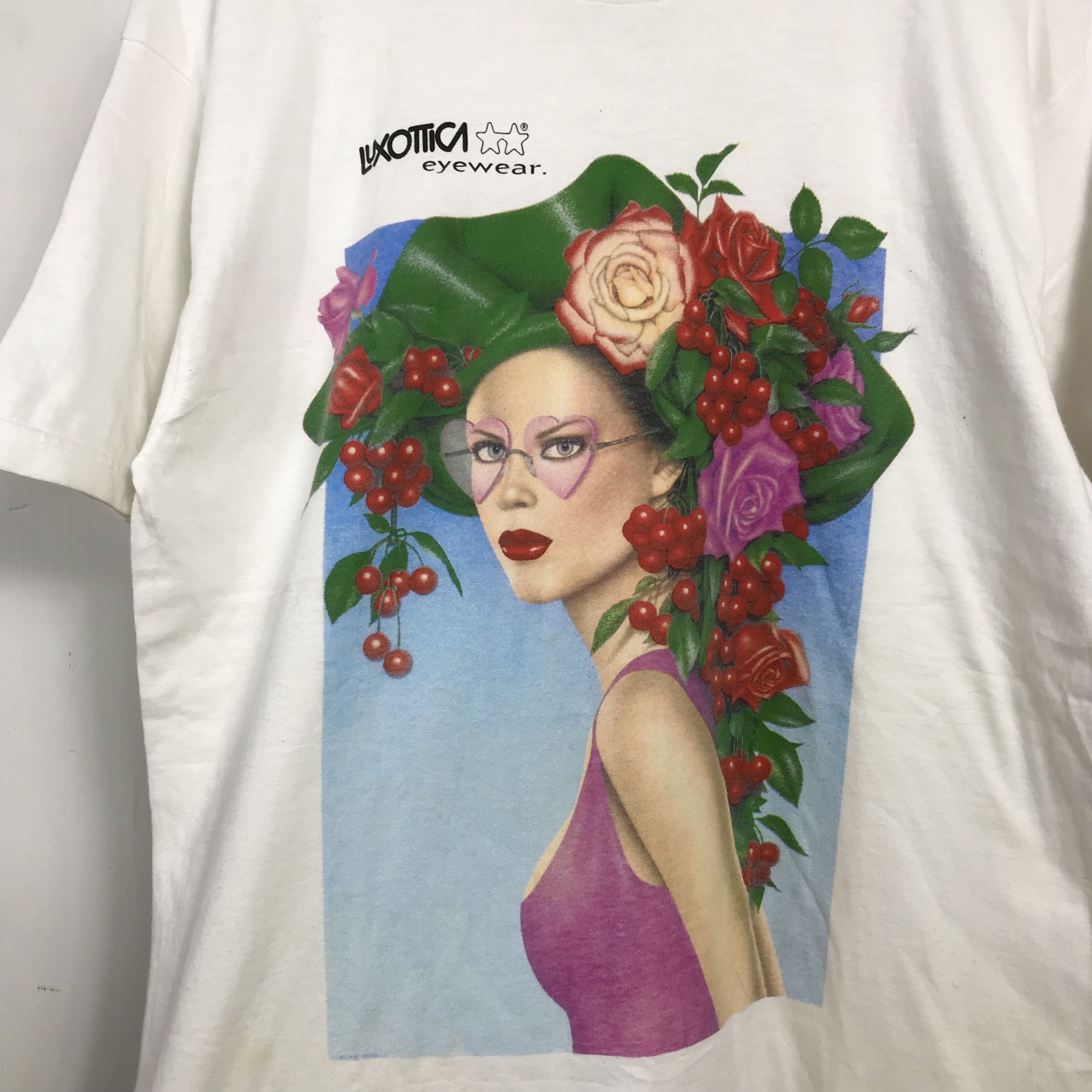 Vintage Vintage 1995 Luxxotica Eyewear Tee art shirt Size US L / EU 52-54 / 3 - 3 Thumbnail